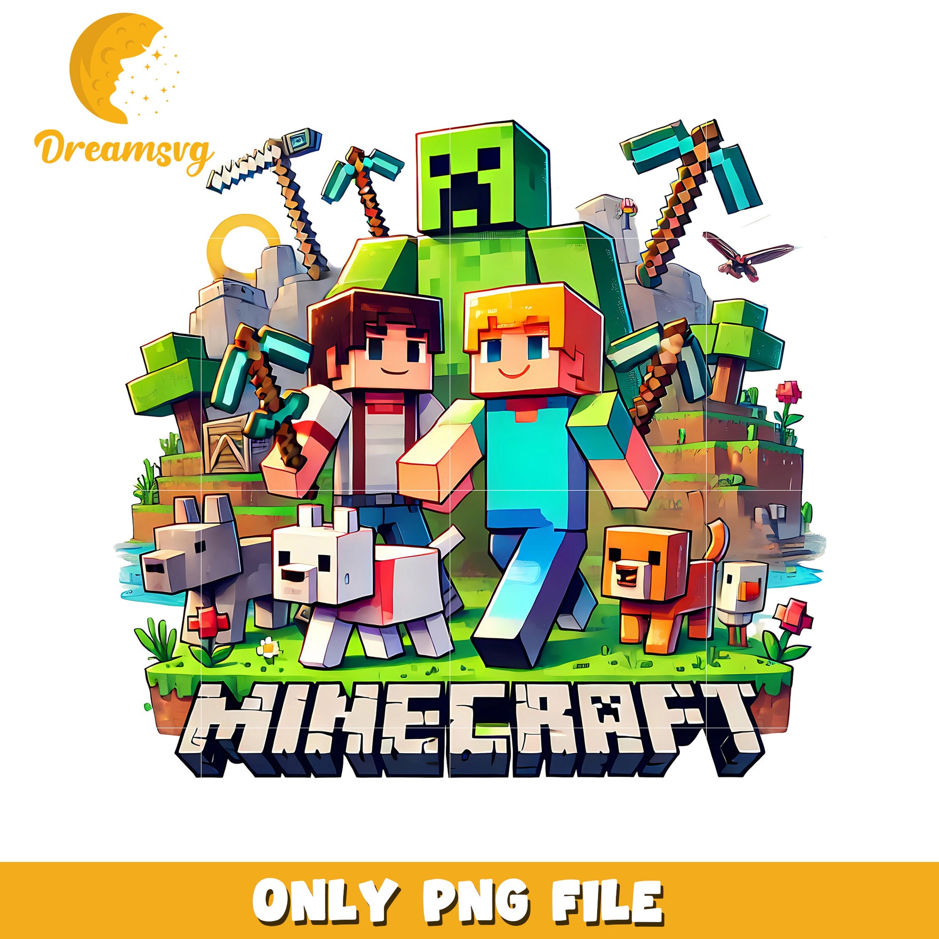 Minecraft games design png, minecraft toys png, minecraft design png