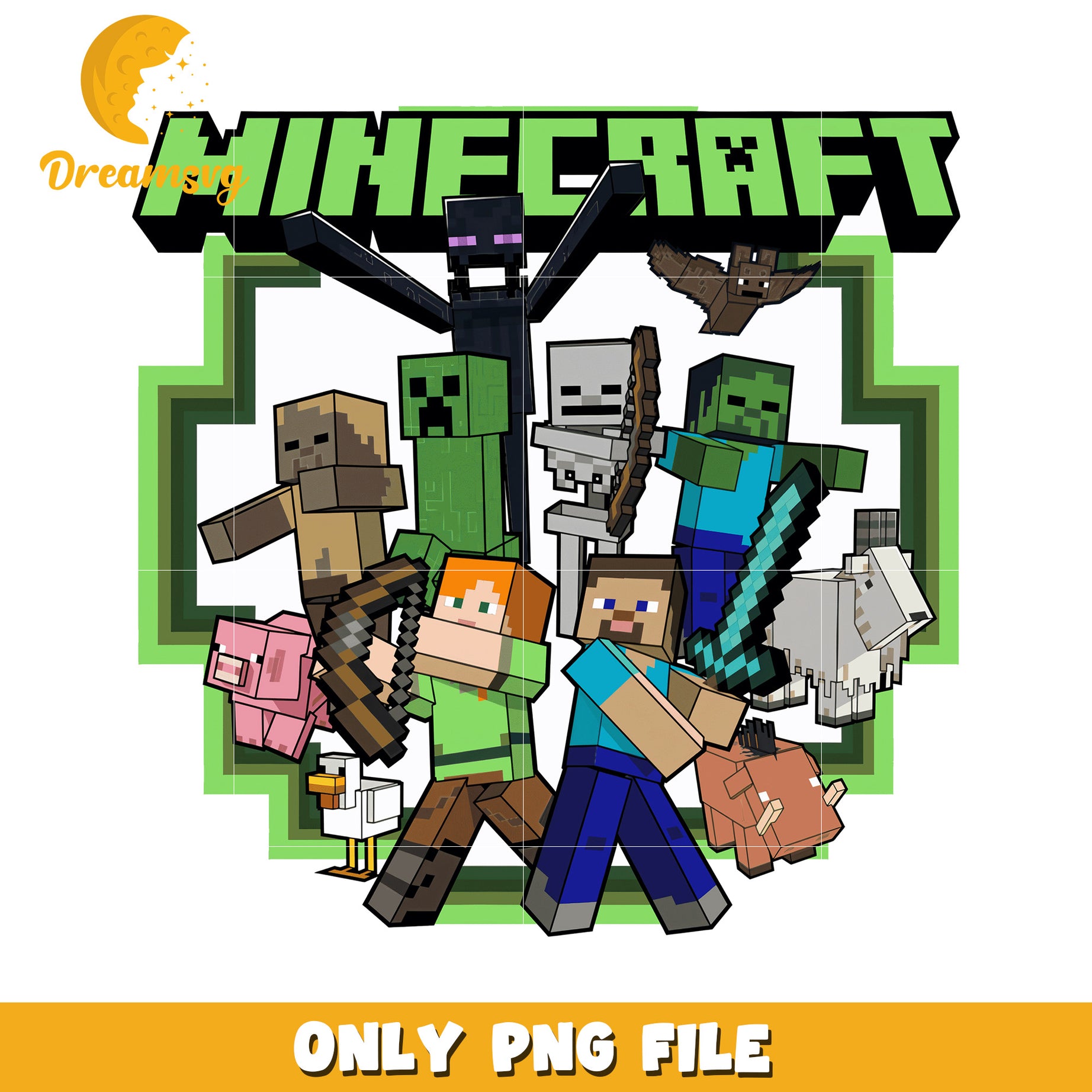 Minecraft logo png, minecraft toys png, minecraft design png