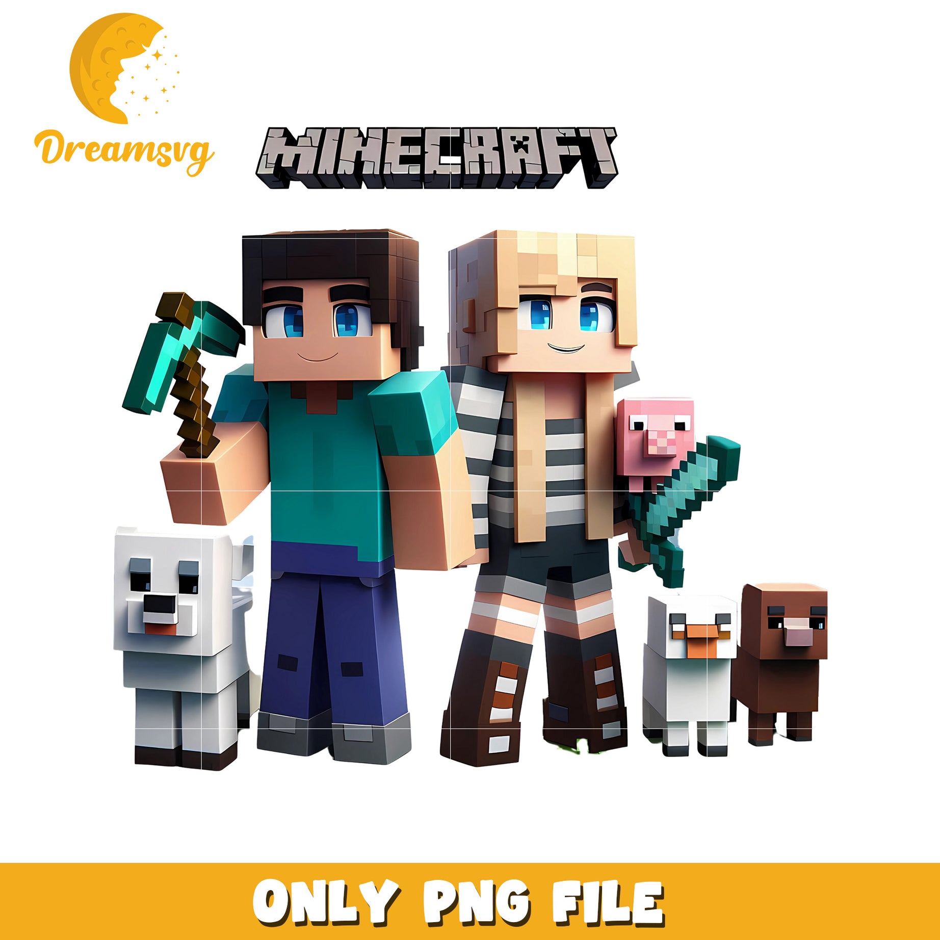 Minecraft main characters png, minecraft movie png, minecraft games png
