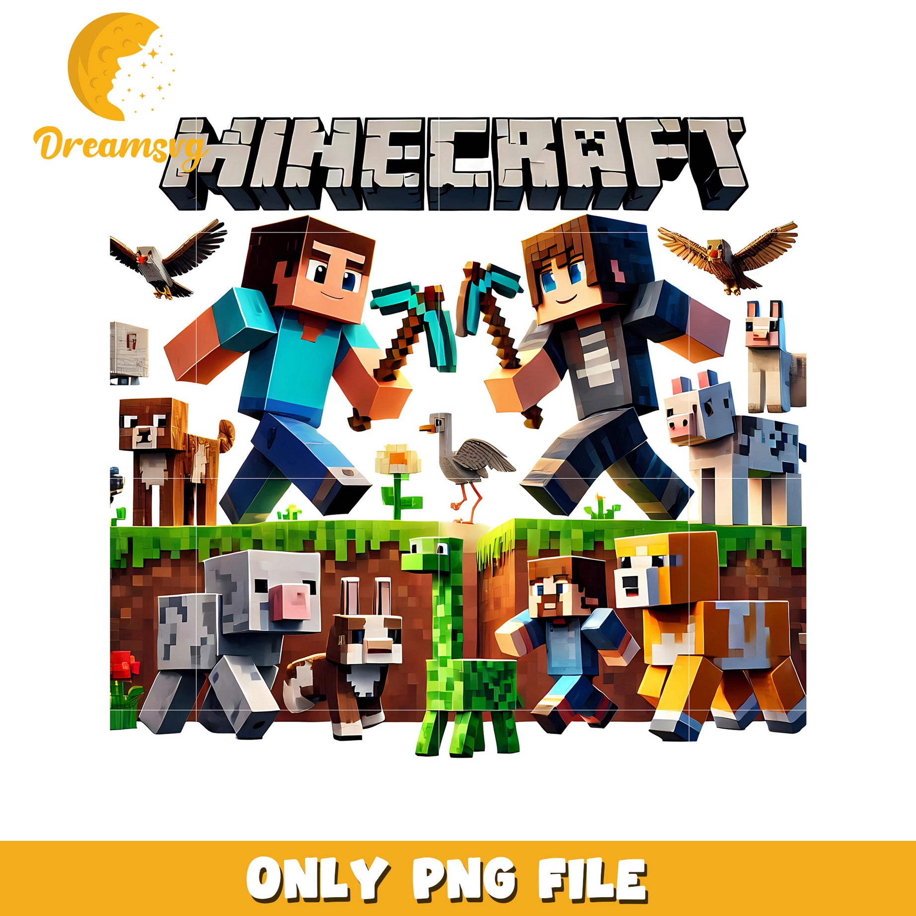 Minecraft png, minecraft toys png, minecraft design png