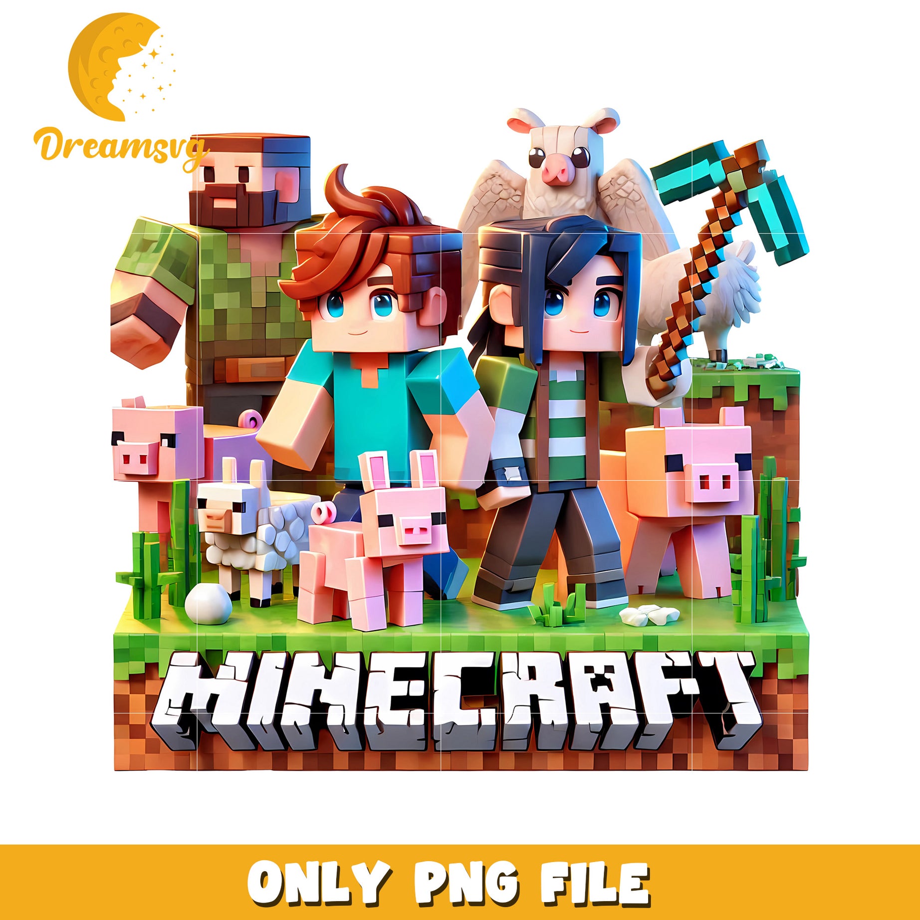 Minecraft survivor design png, minecraft toys png, minecraft design png