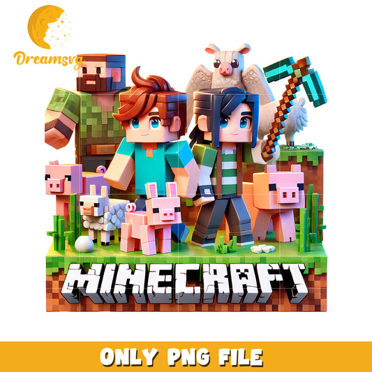 Minecraft survivor design png, minecraft toys png, minecraft design png