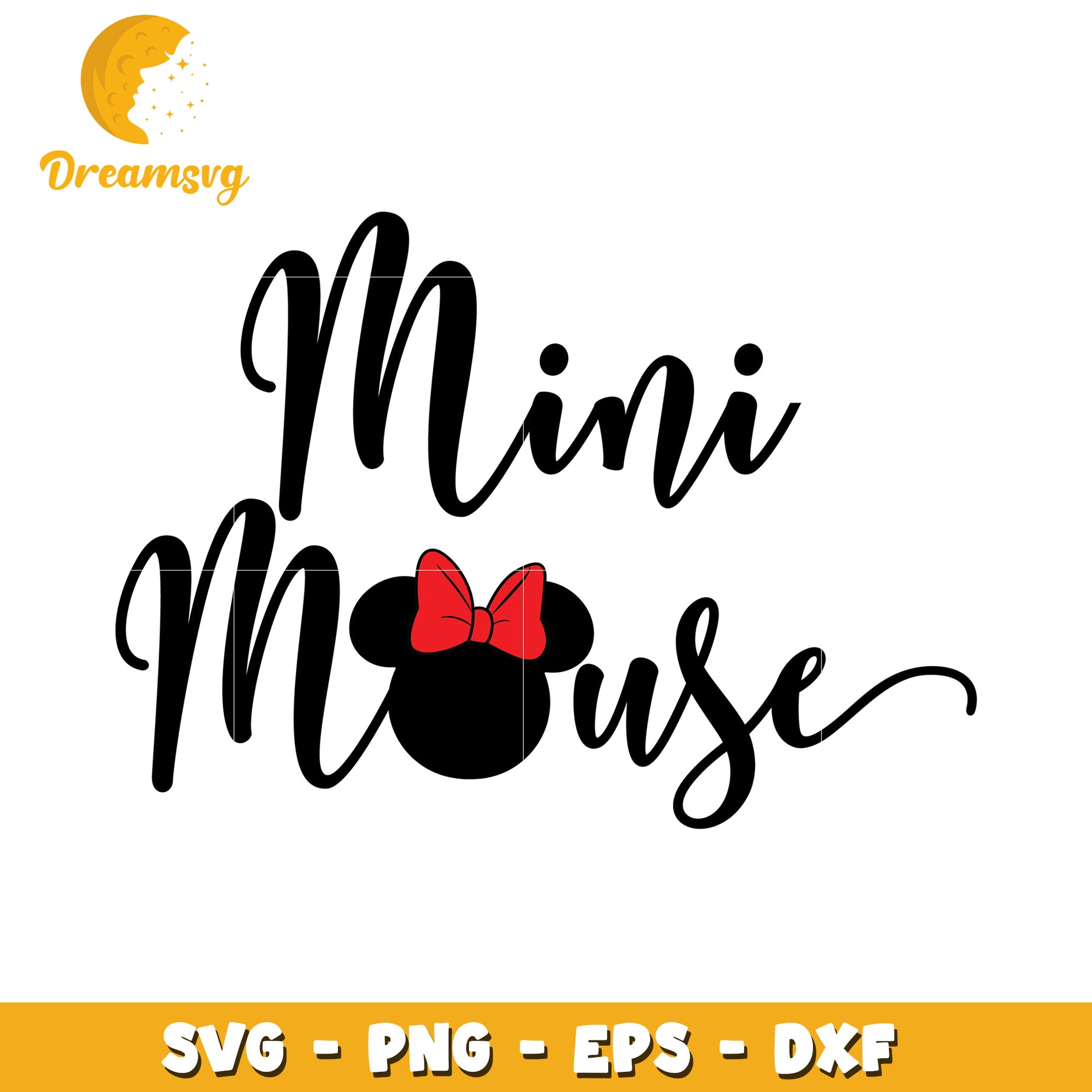 Mini Mouse SVG Cut File