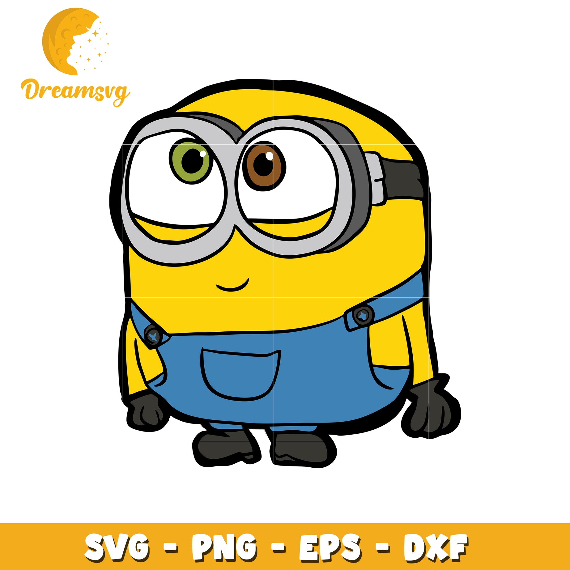 Minion Character SVG Vector Clipart for Crafts and Designs