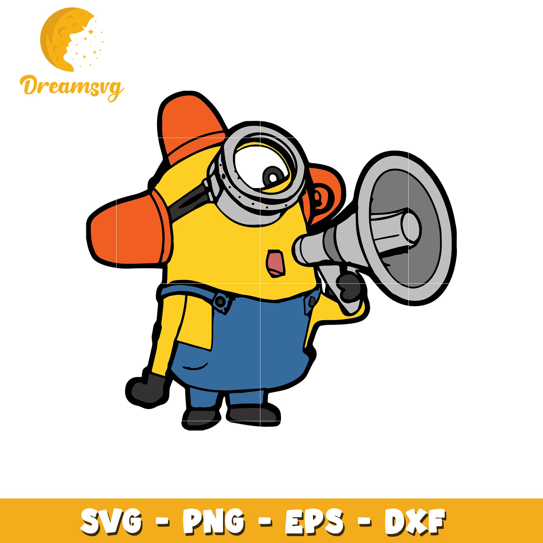 Minion Megaphone SVG PNG EPS DXF