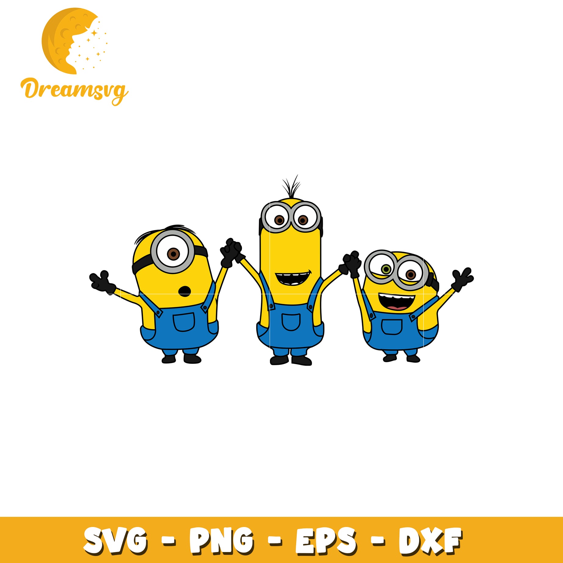 Minions SVG Cut Files PNG EPS DXF