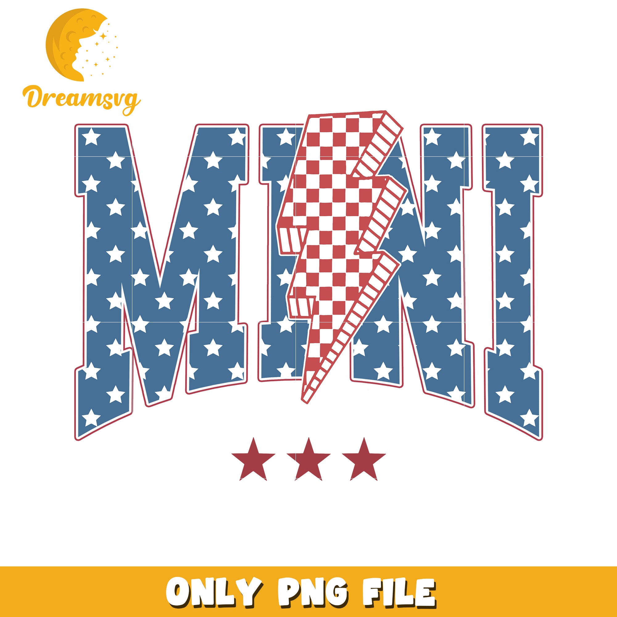 Mini usa design png, independence day mini png, red white blue png