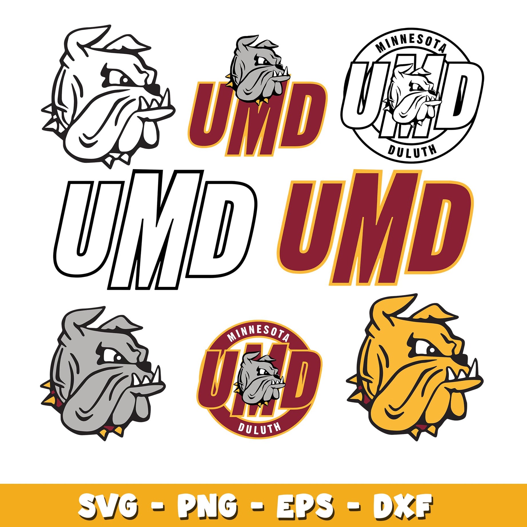 Minnesota Duluth Bulldogs Bundle svg, Minnesota Duluth Bulldogs logo svg, ncaa svg 