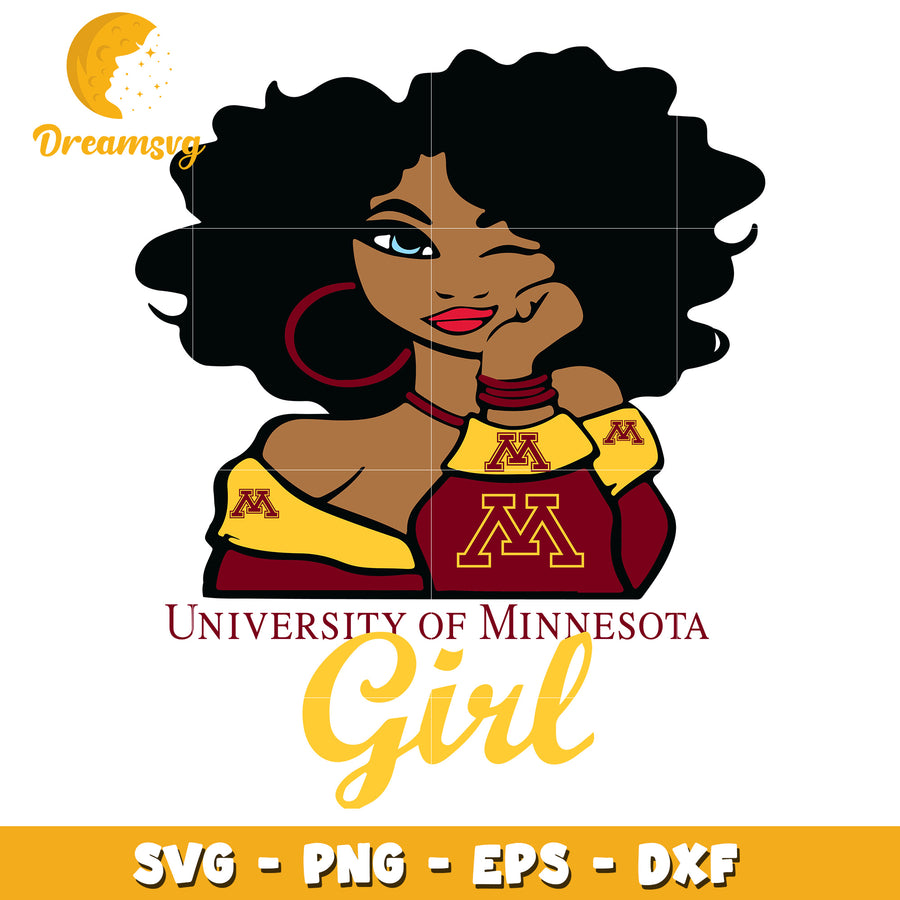 Minnesota Girl SVG PNG EPS DXF Cut File