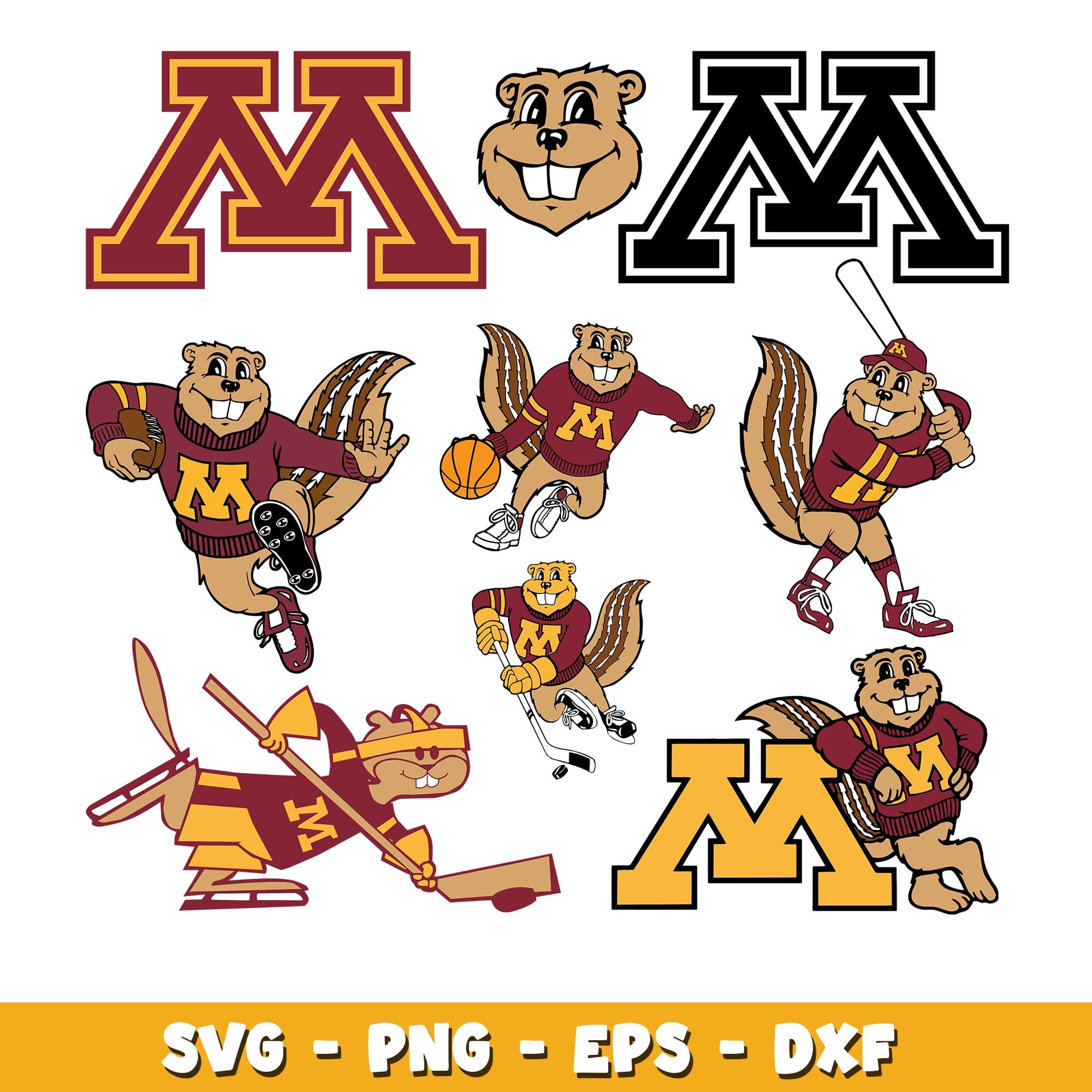 Minnesota Golden Bundle svg, Minnesota Golden logo svg, ncaa svg 