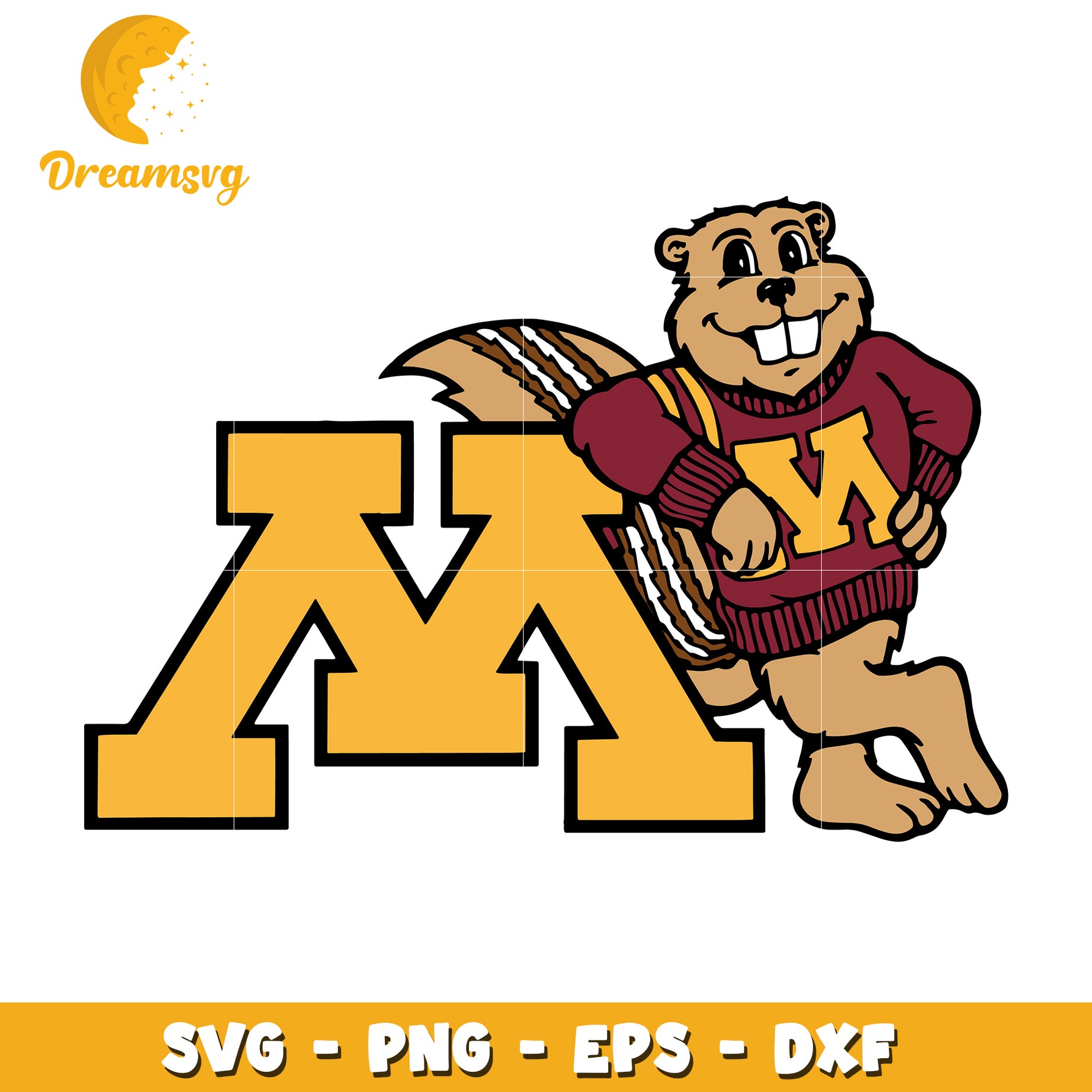 Minnesota Gopher SVG PNG EPS DXF