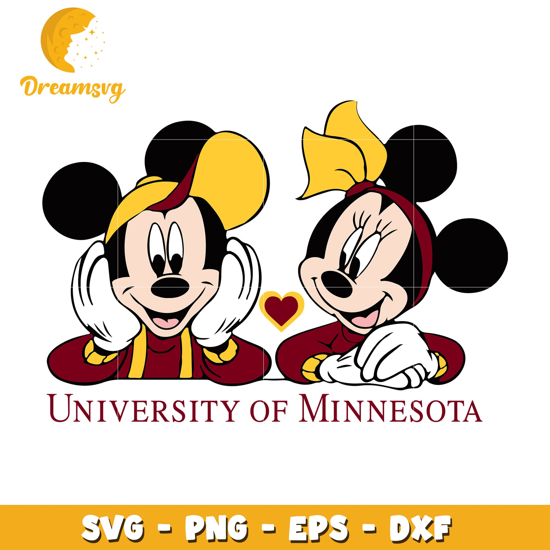 Minnesota Gophers Mickey Minnie SVG Bundle