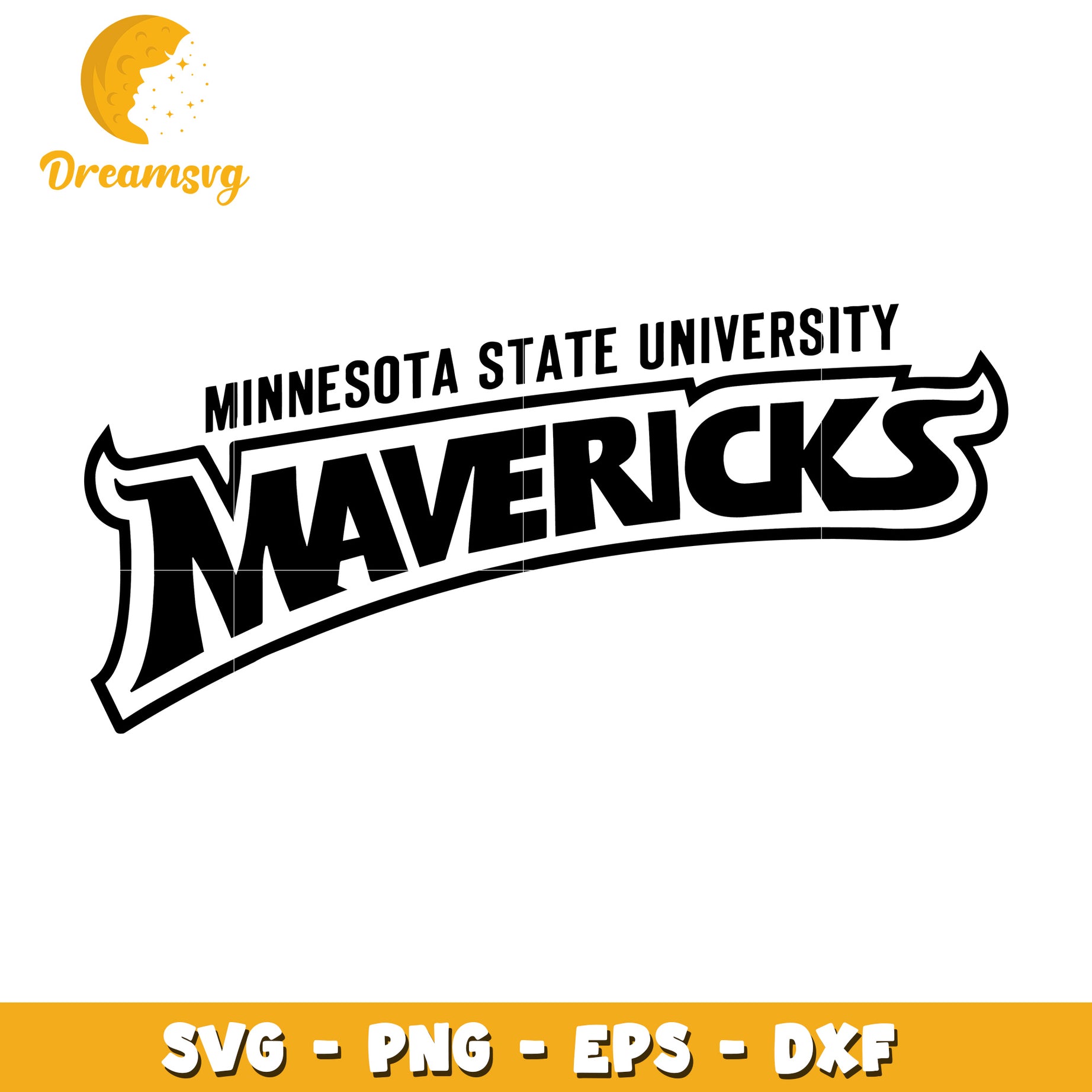 Minnesota State University Mavericks Logo SVG Cut File Design