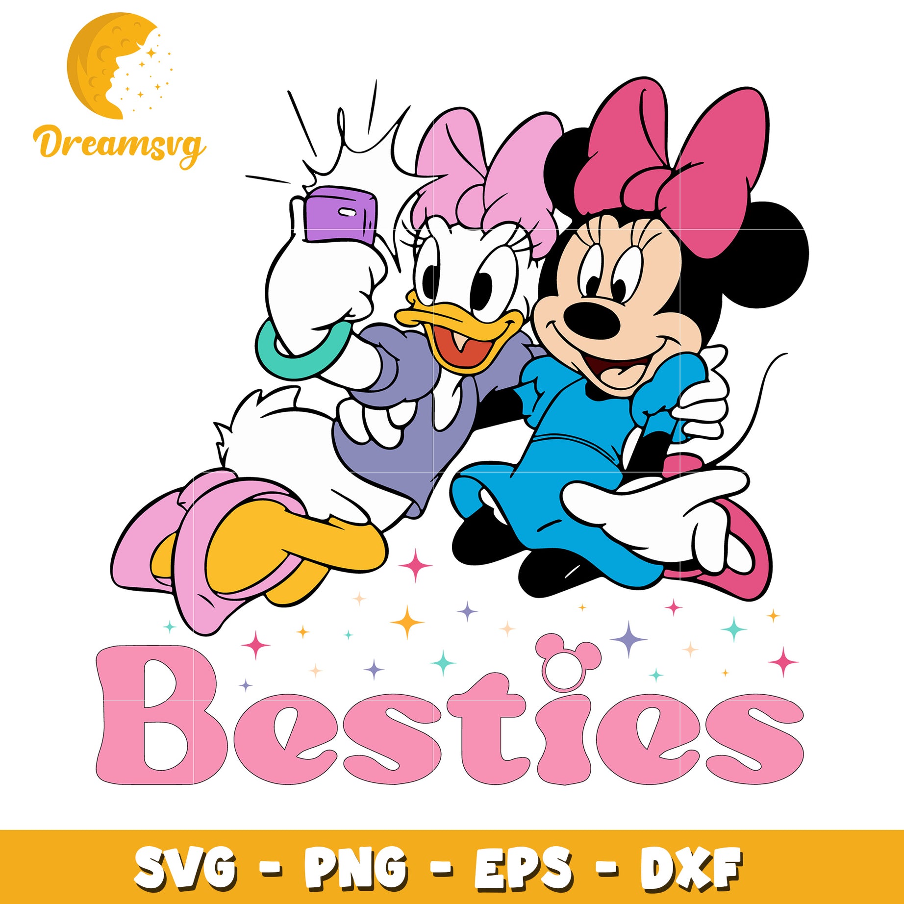 Minnie Daisy Besties SVG PNG EPS DXF