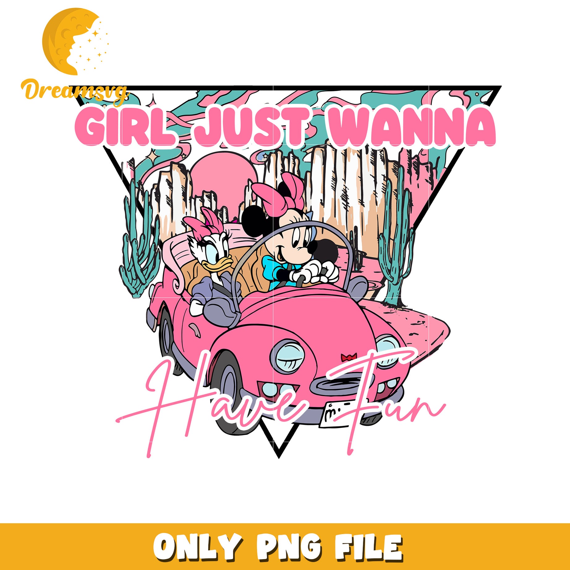 Minnie Daisy Girls Road Trip PNG