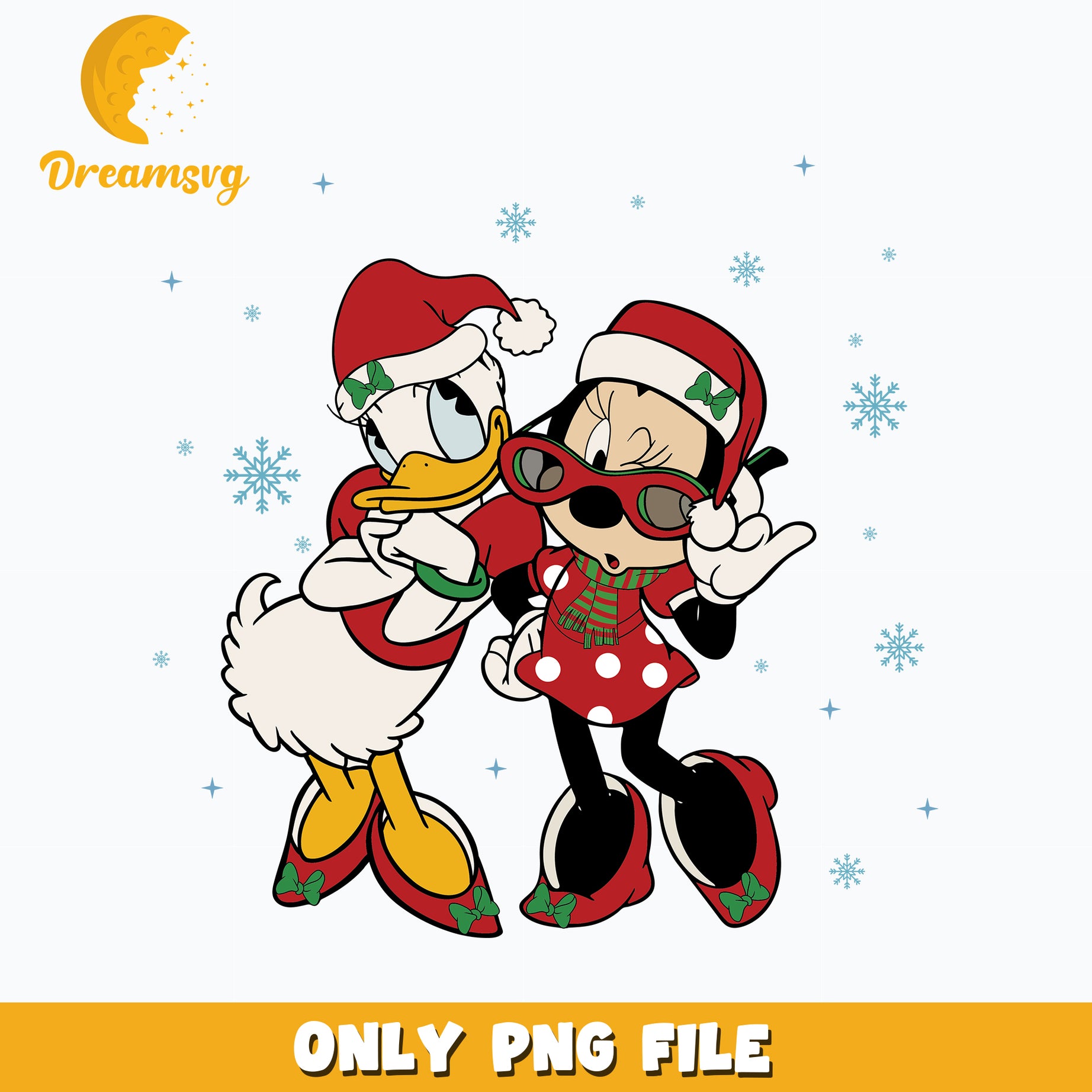 Minnie Daisy Merry Christmas png