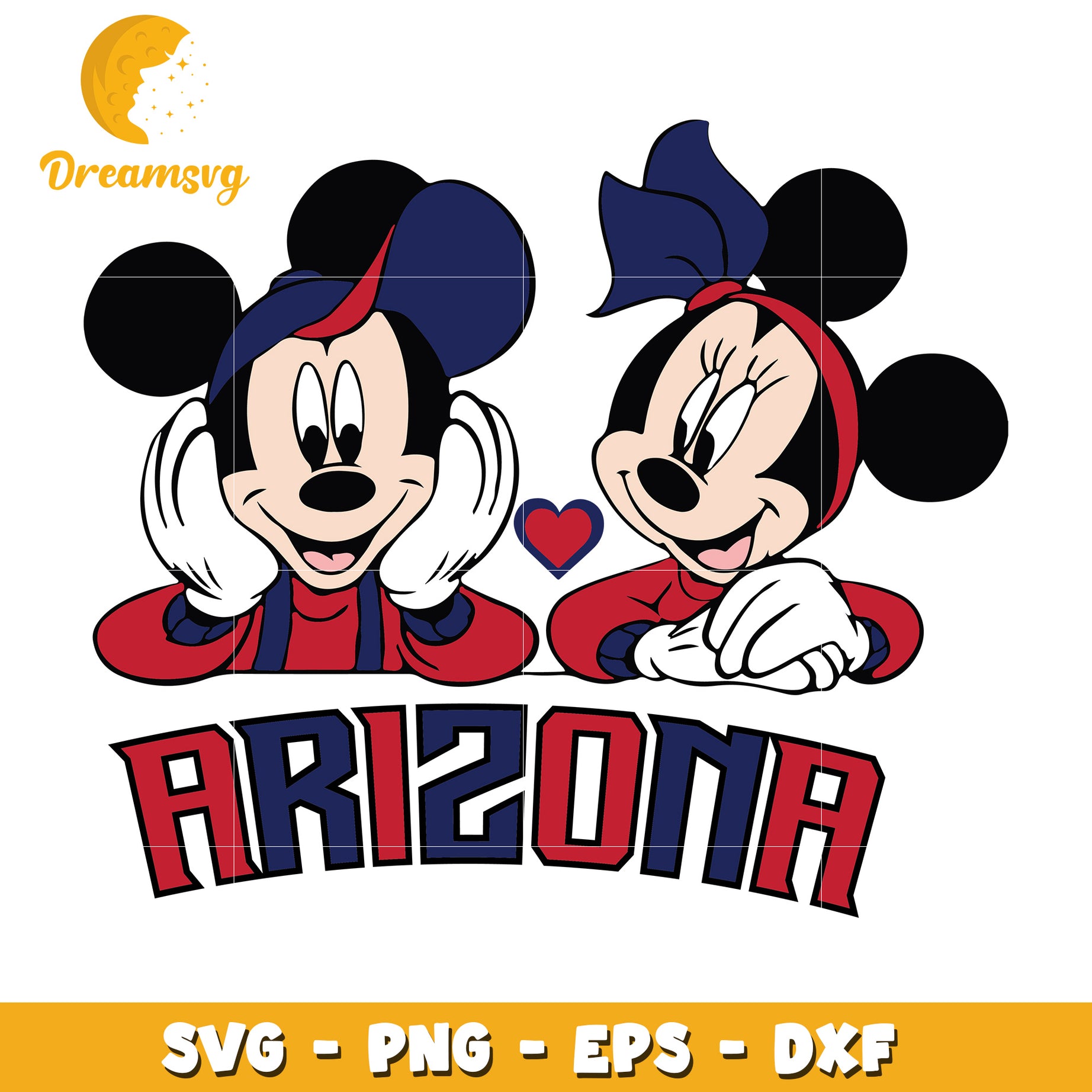 Minnie Mickey Arizona SVG PNG EPS DXF