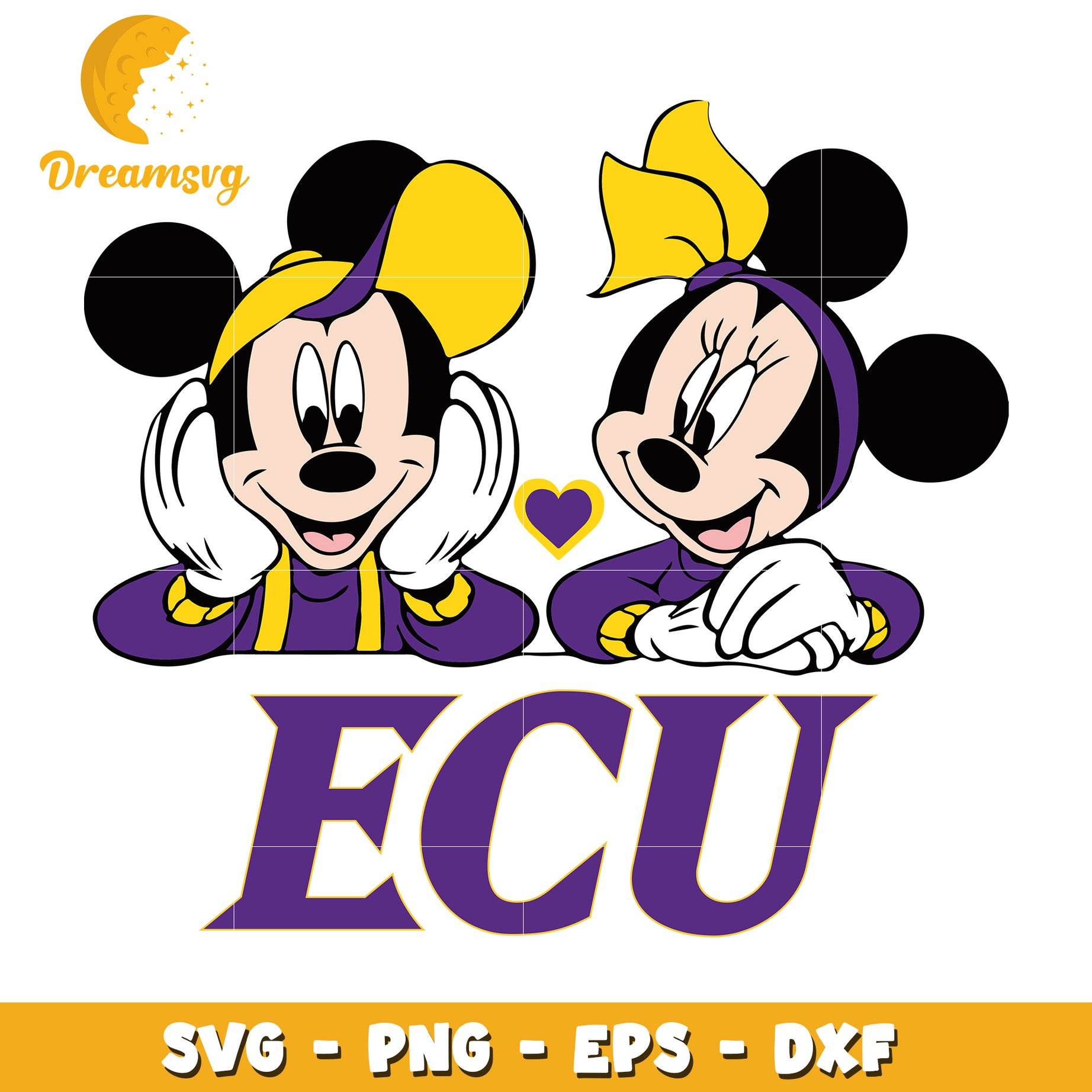 Minnie Mickey ECU SVG PNG EPS DXF