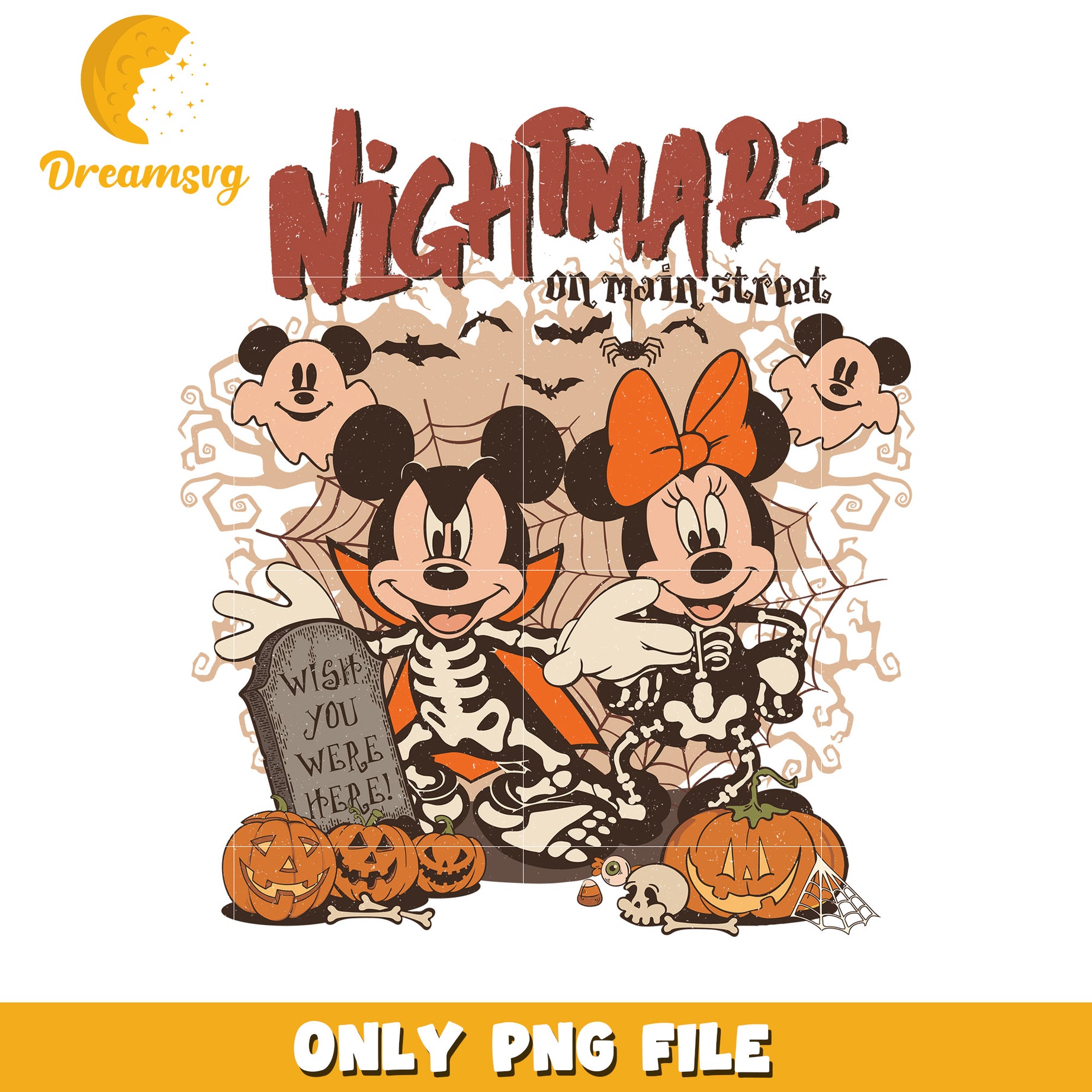 Minnie Mickey Halloween PNG