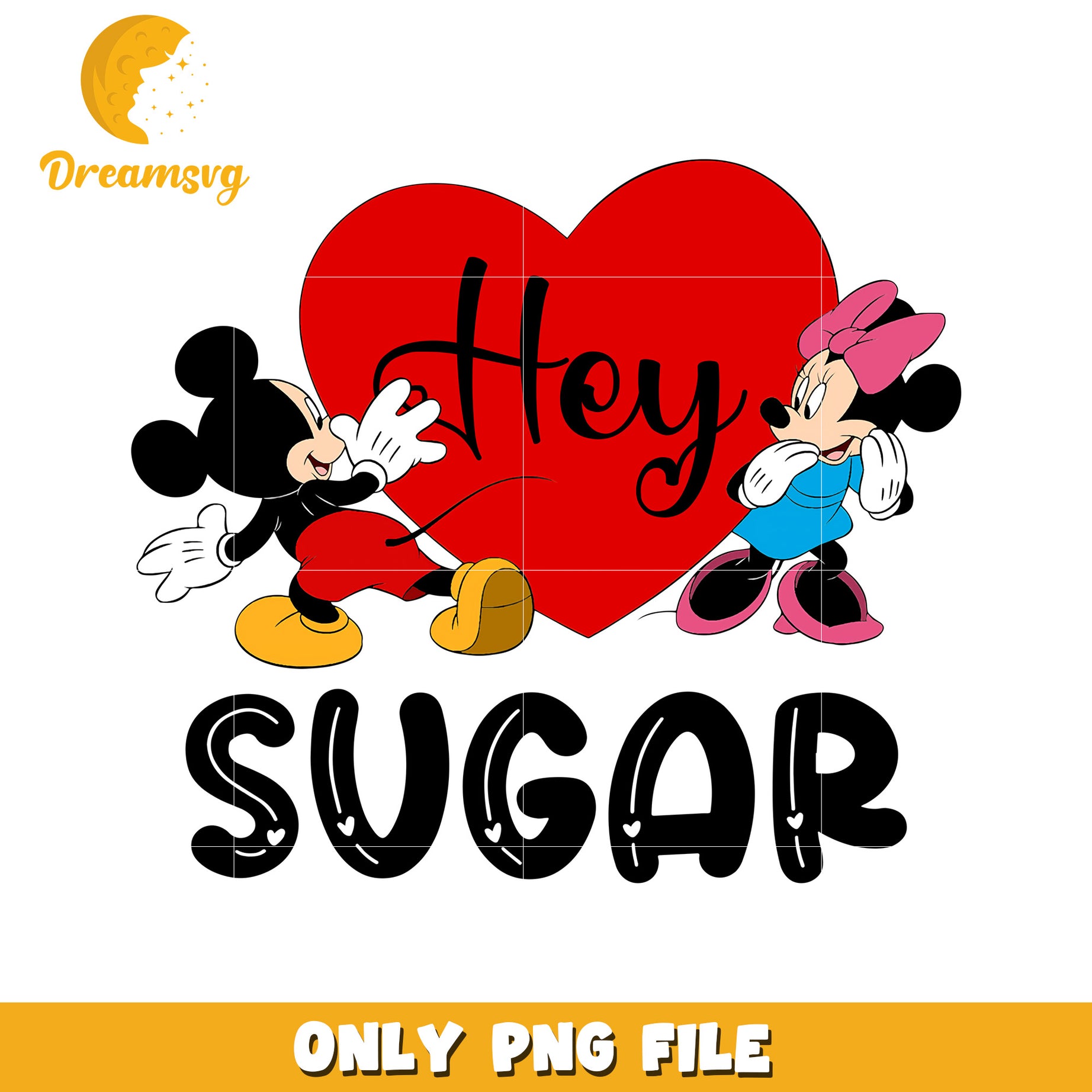 Minnie Mickey Hey Sugar PNG