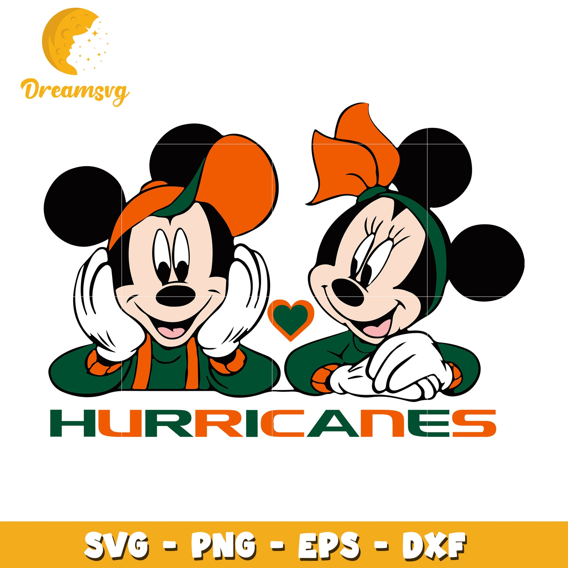 Minnie Mickey Hurricanes SVG Cut Files