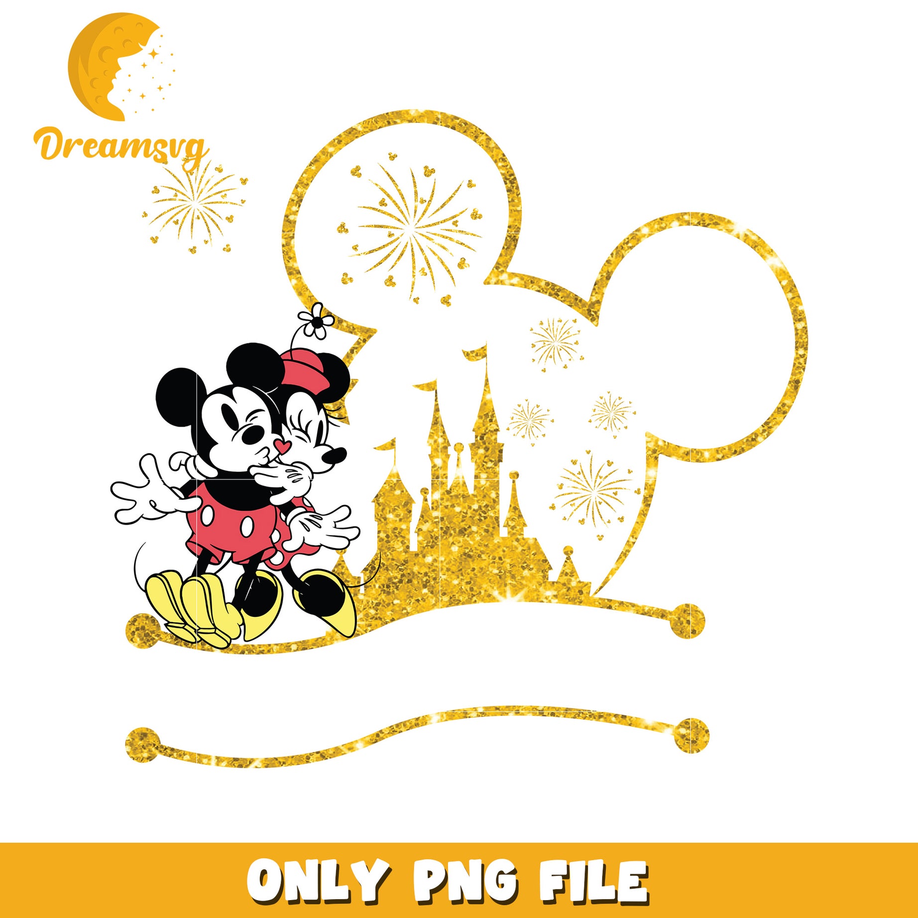 Minnie Mickey Kissing Disney PNG