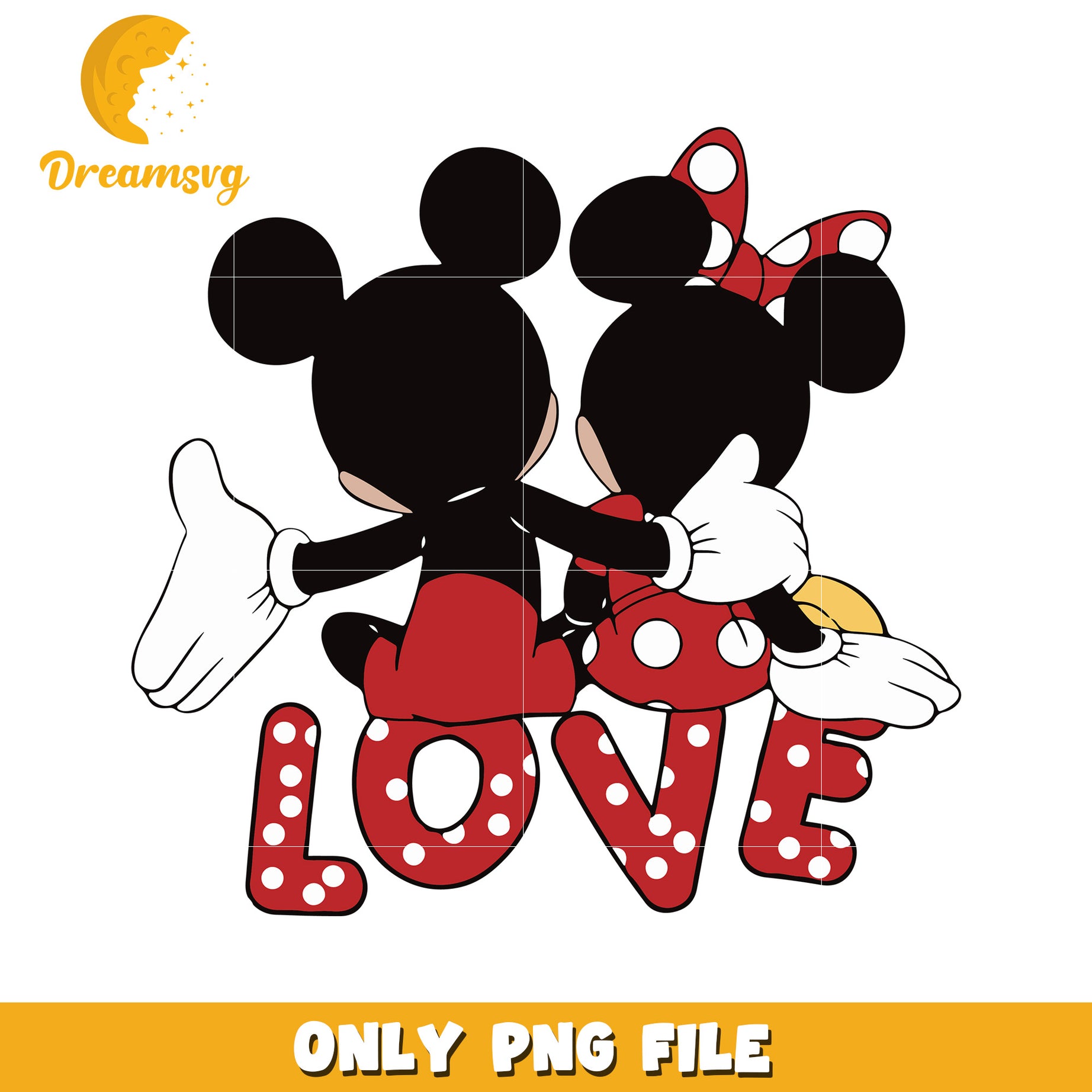 Minnie Mickey Love PNG