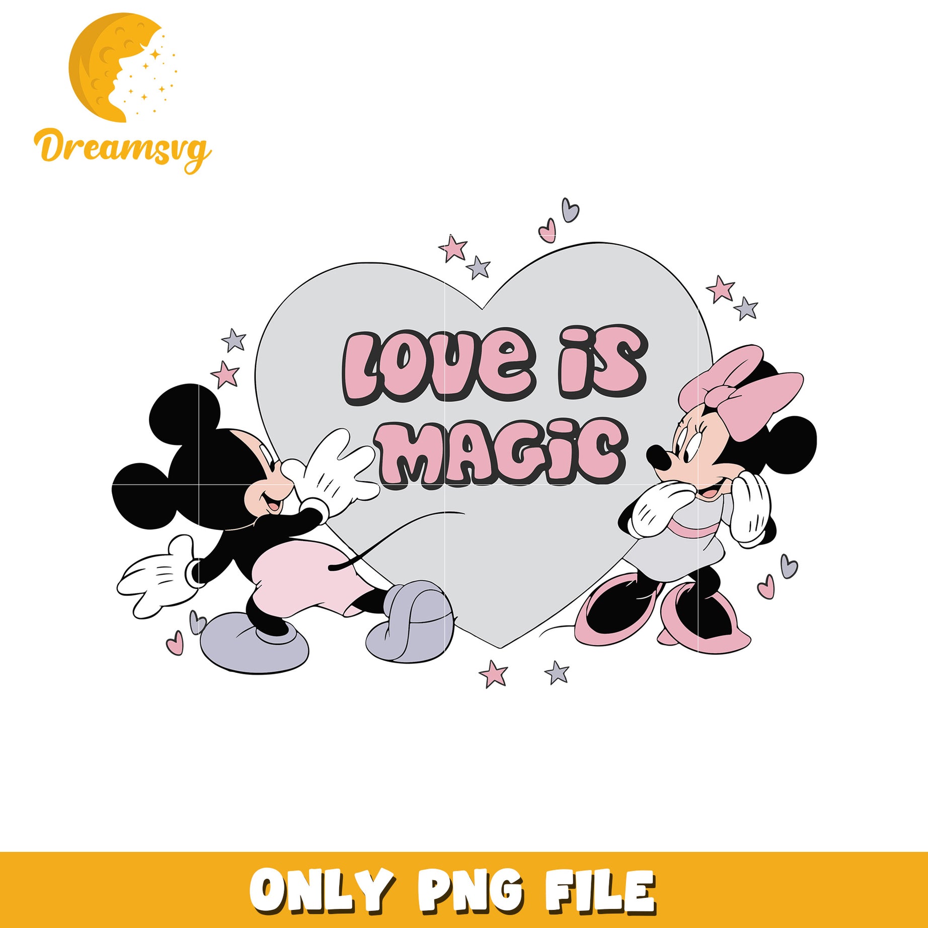 Minnie Mickey Love PNG Image