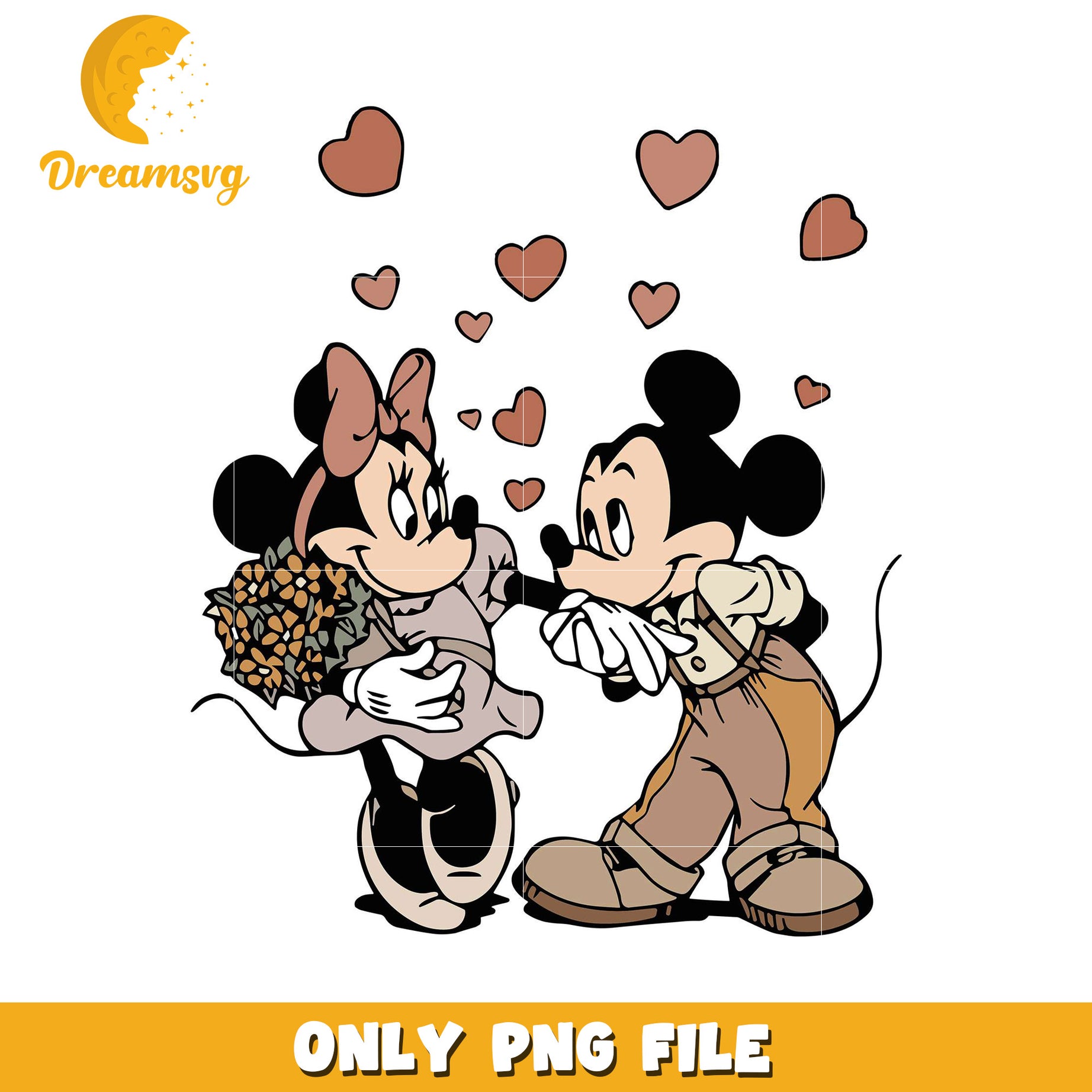 Minnie Mickey Mouse PNG Valentine