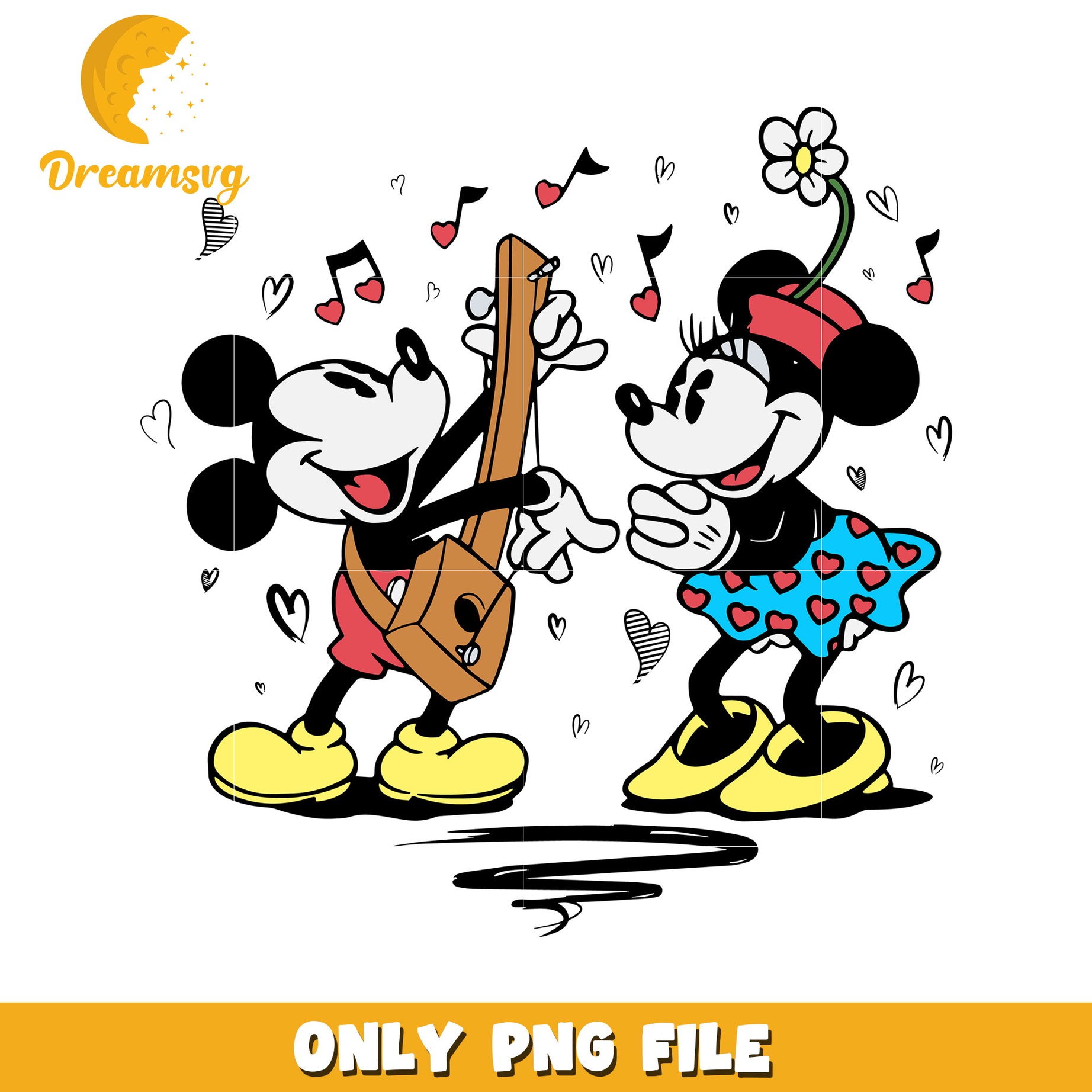 Minnie Mickey Musical PNG