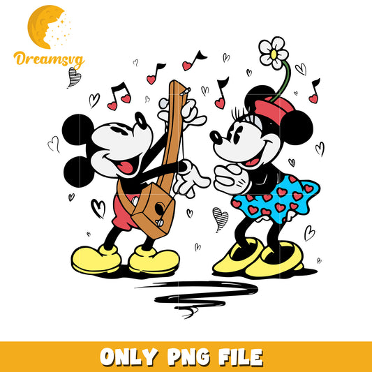Minnie Mickey Musical PNG