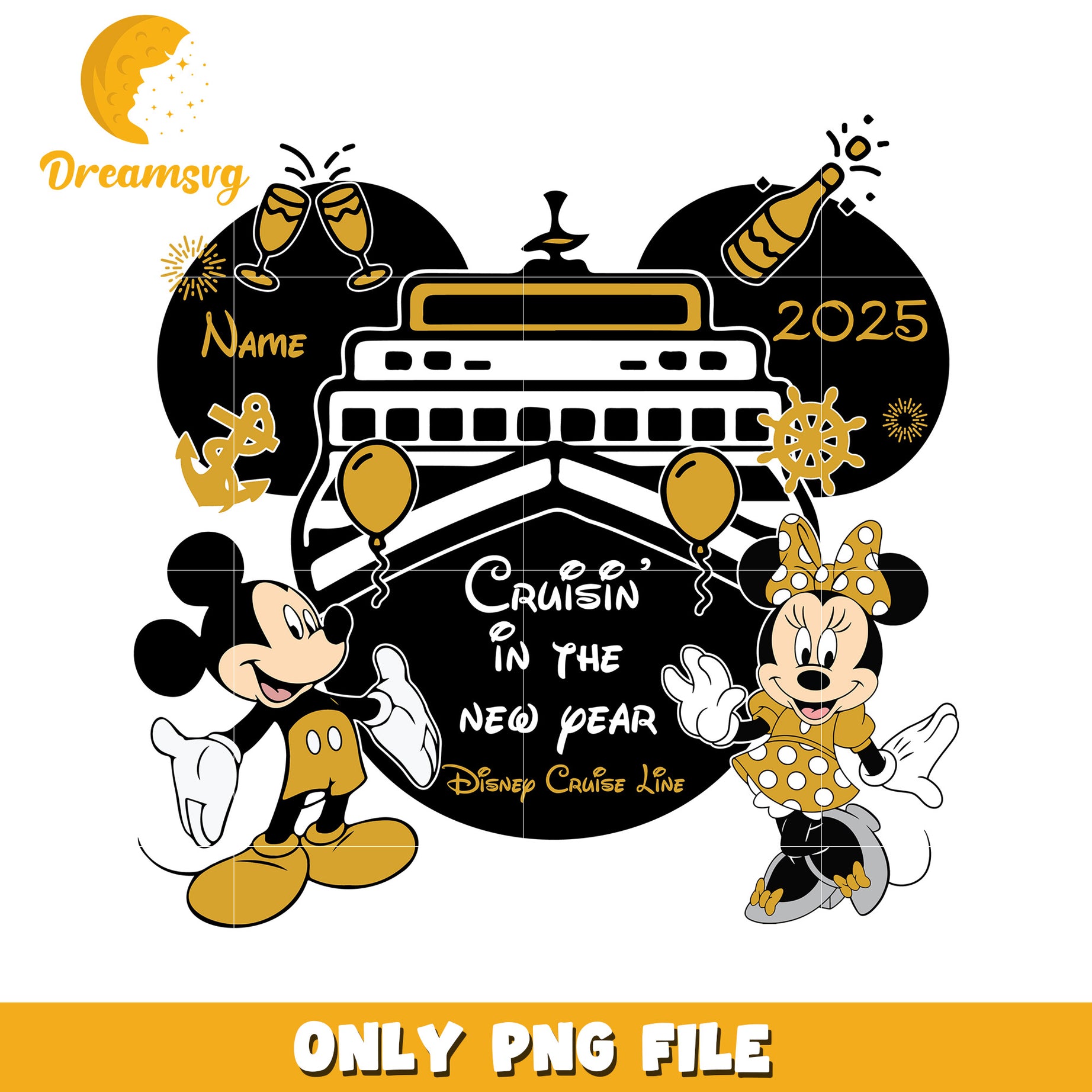 Minnie Mickey New Year Cruise PNG