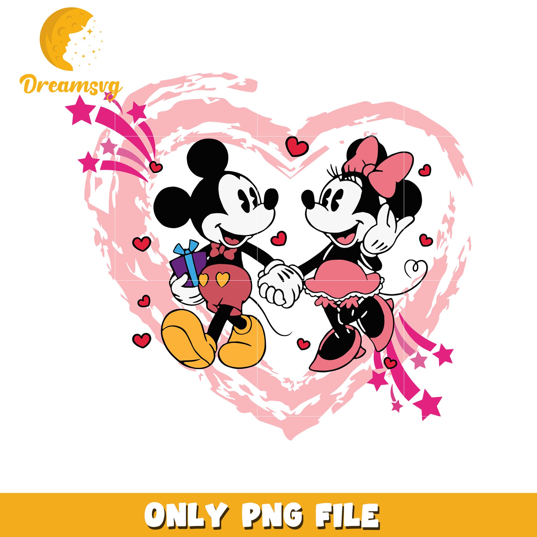 Minnie Mickey PNG Valentines Day