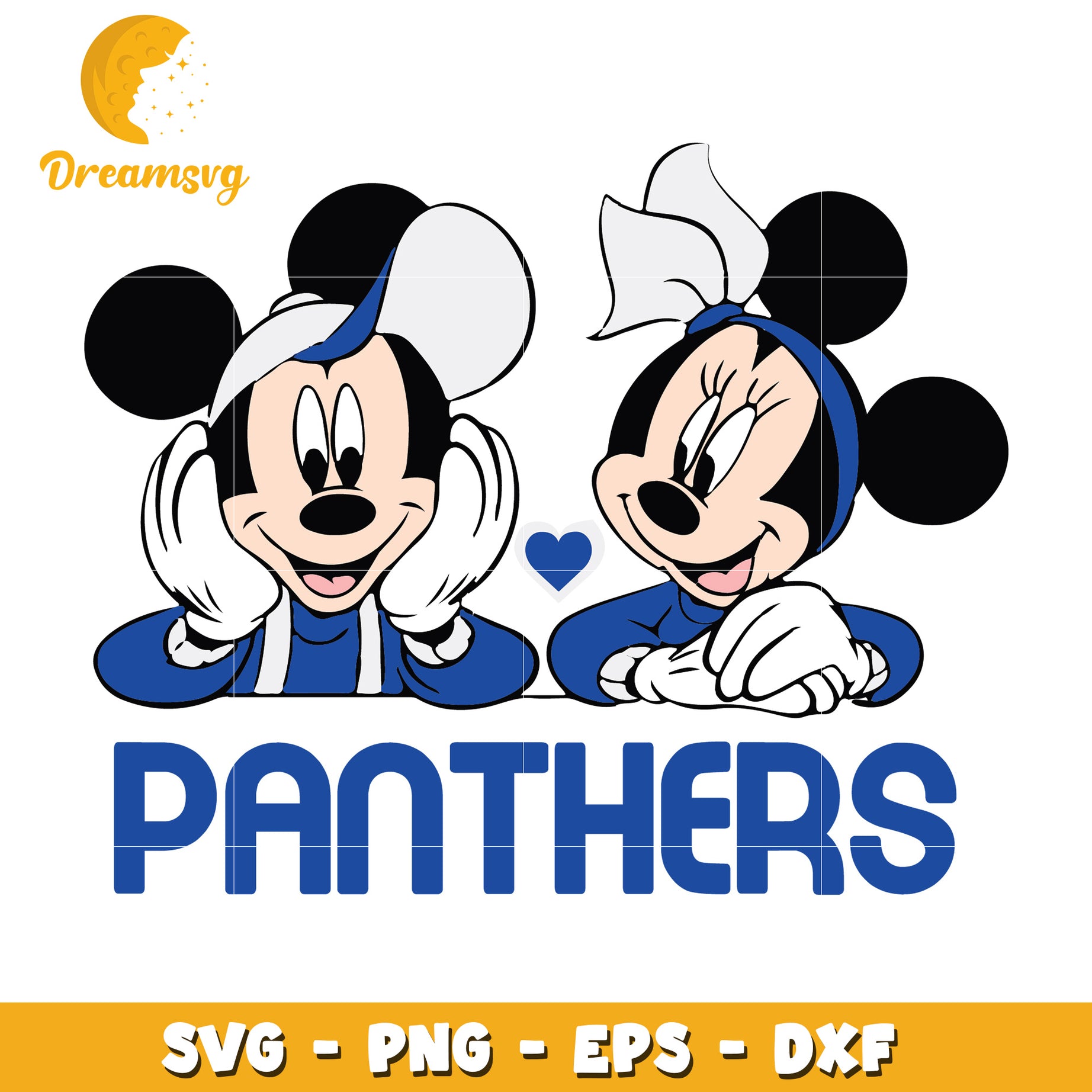 Minnie Mickey Panthers SVG PNG EPS DXF