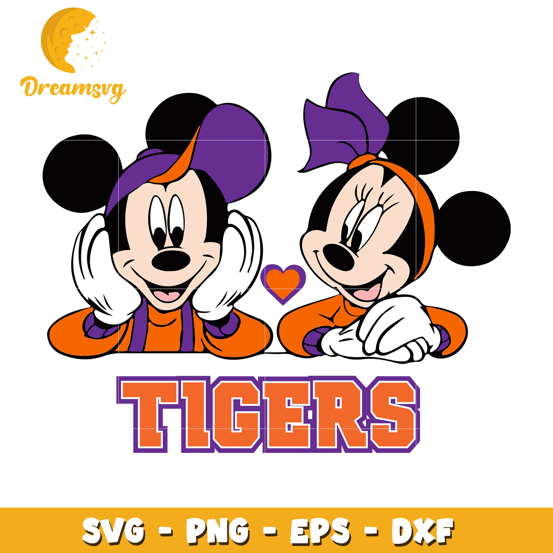 Minnie Mickey Tigers SVG PNG EPS DXF