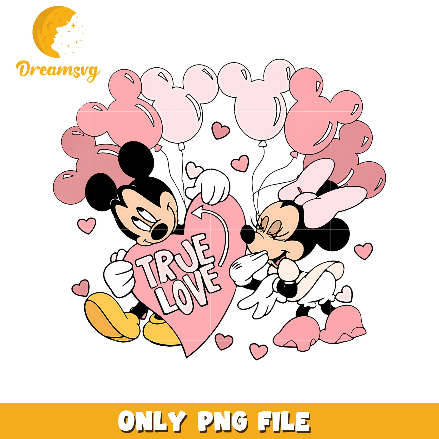 Minnie Mickey True Love PNG