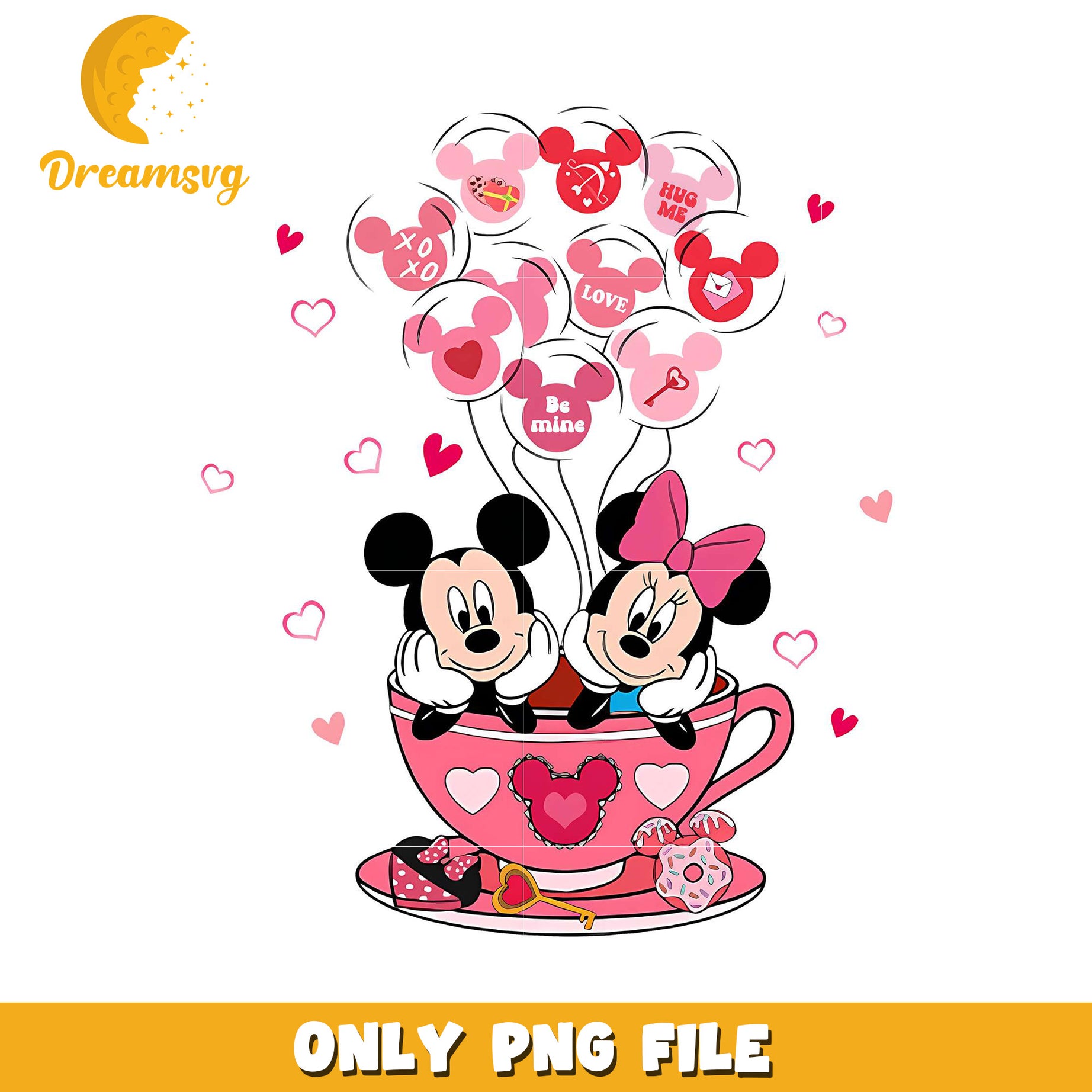 Minnie Mickey Valentine PNG