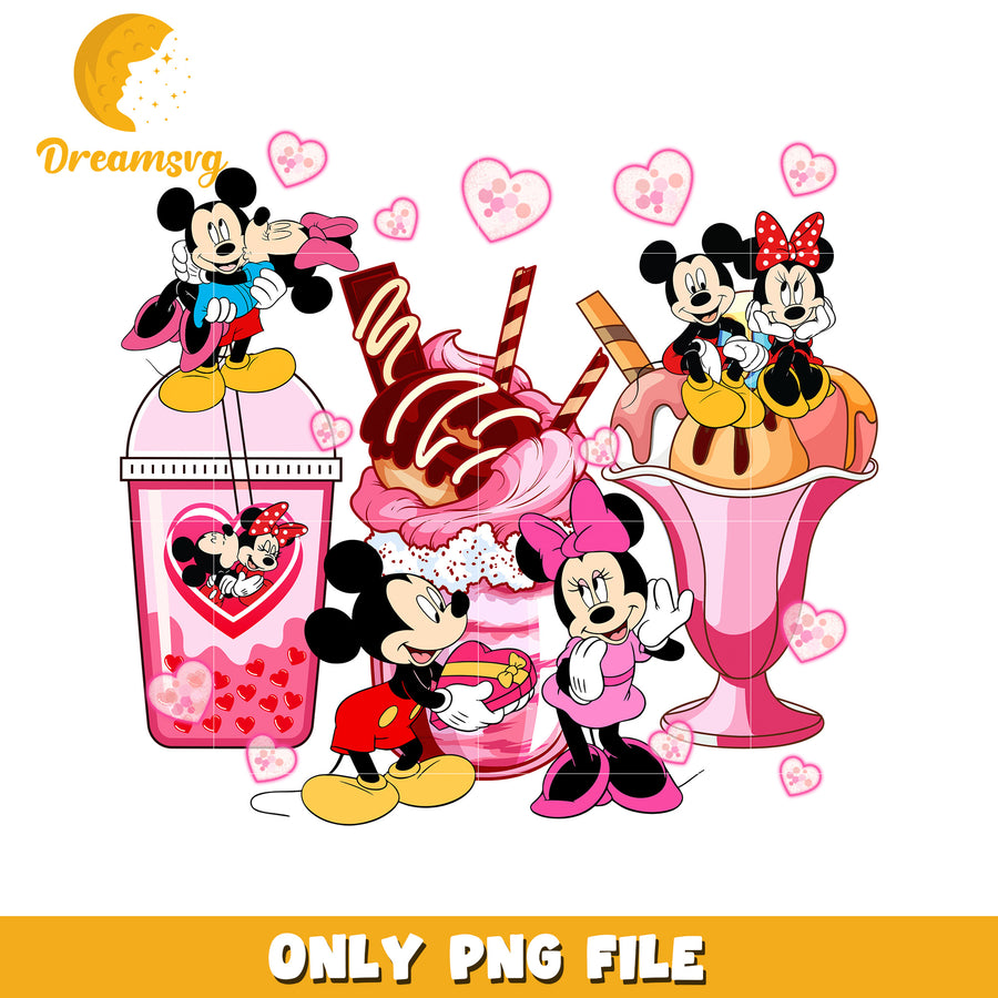 Minnie Mickey Valentine PNG Dessert