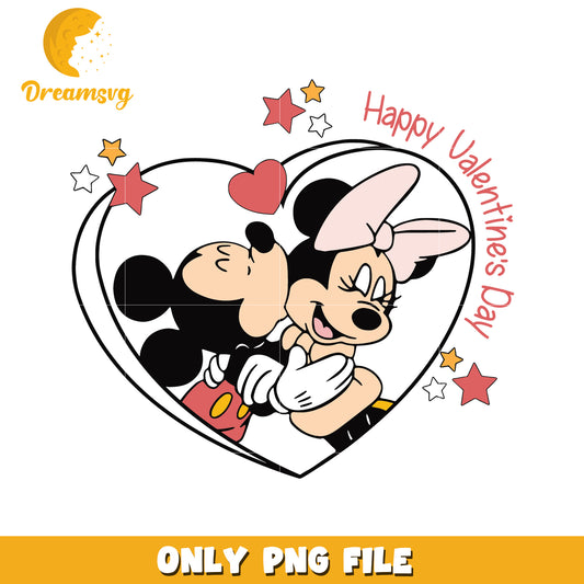 Minnie Mickey Valentine PNG Kiss