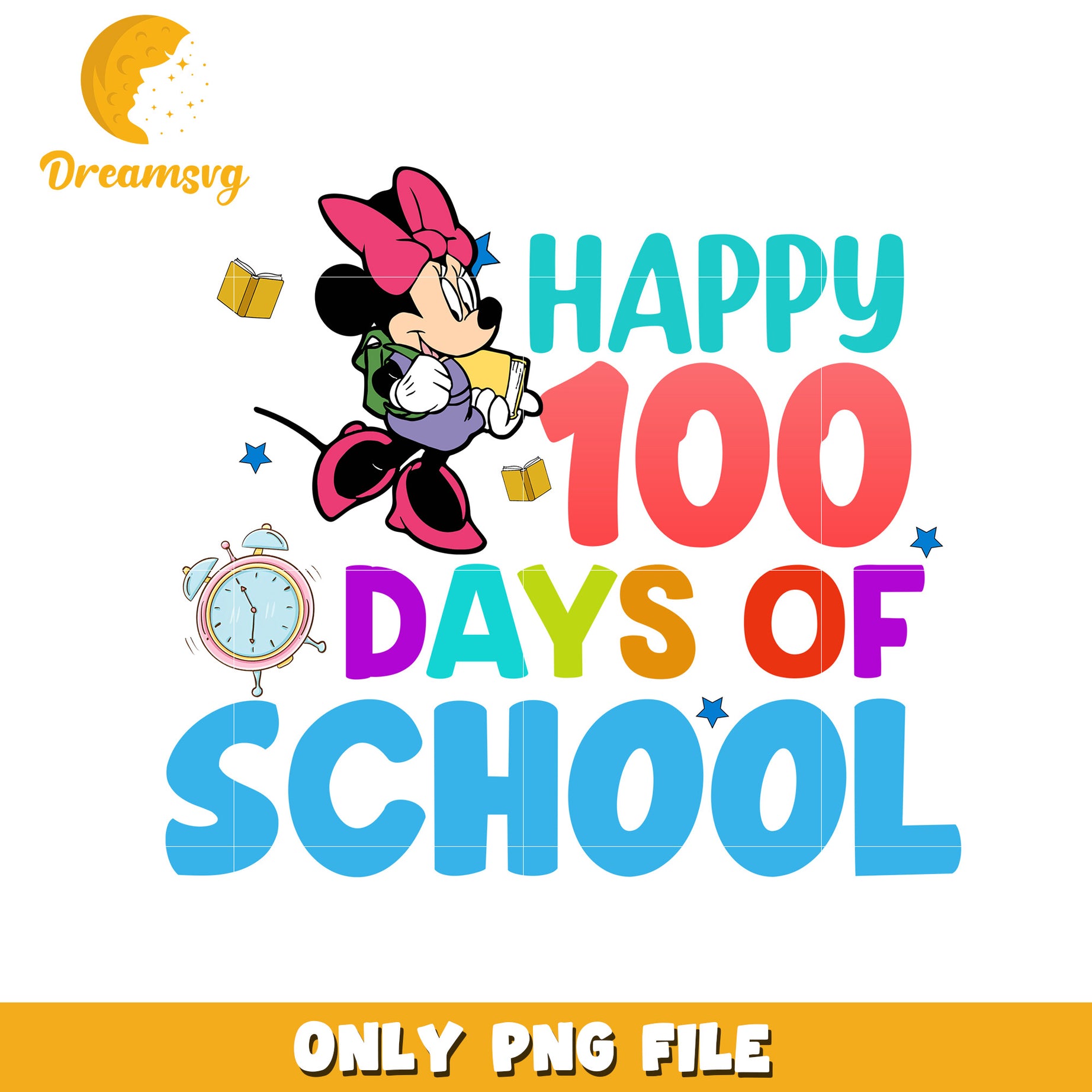 Minnie Mouse 100 Days School PNG