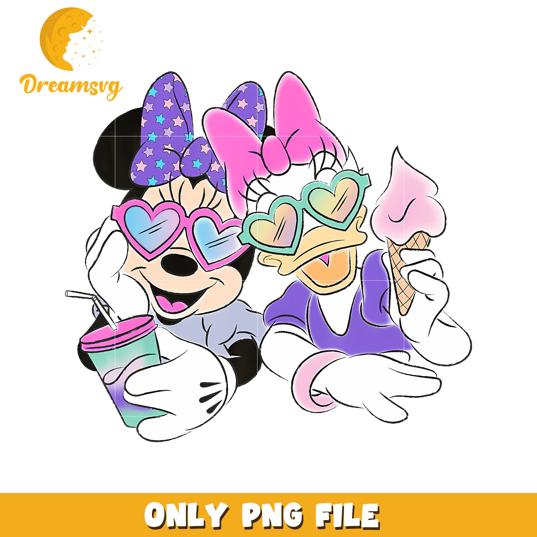 Minnie Mouse And Daisy png, funny images png,  best friends png