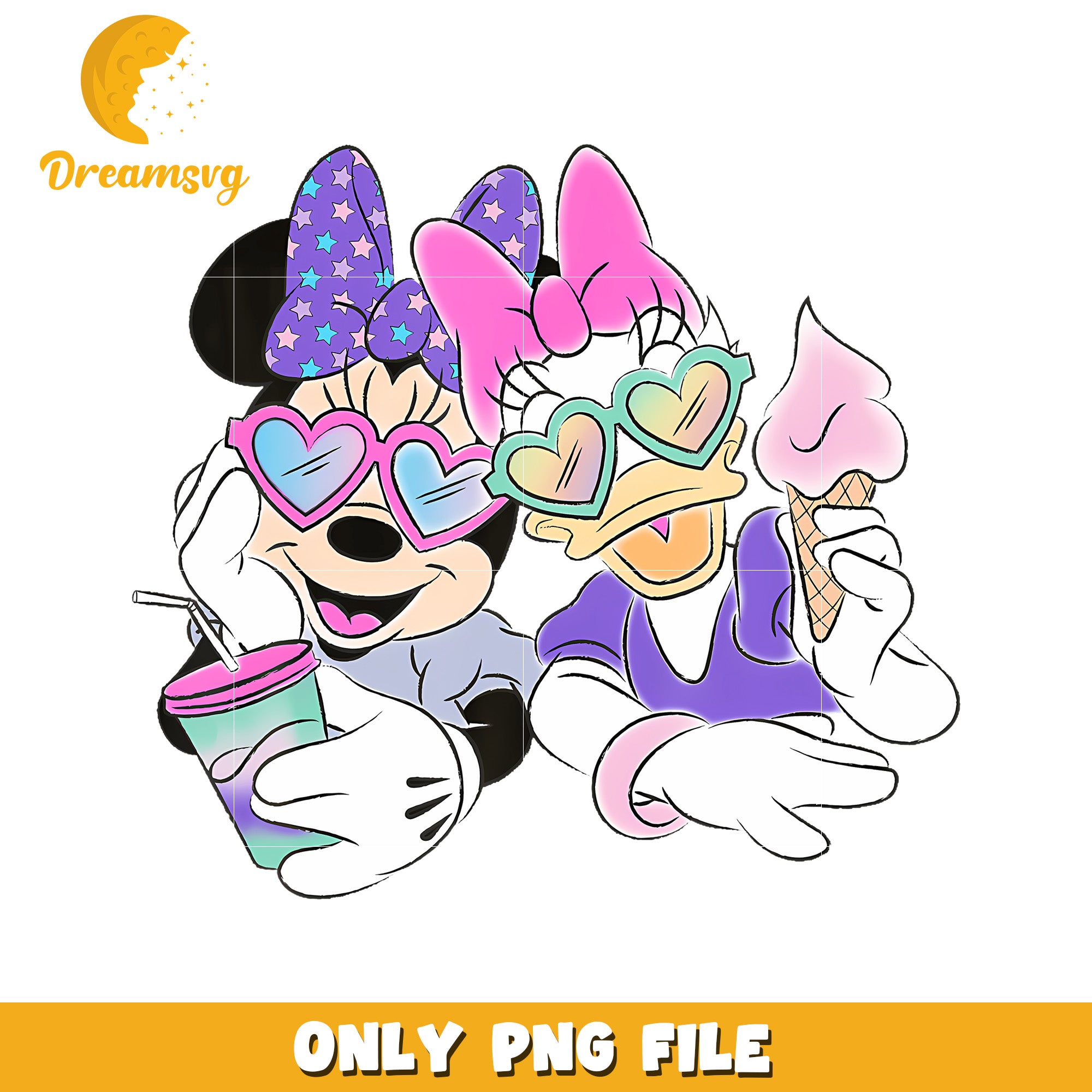 Minnie Mouse And Daisy png, funny images png,  best friends png