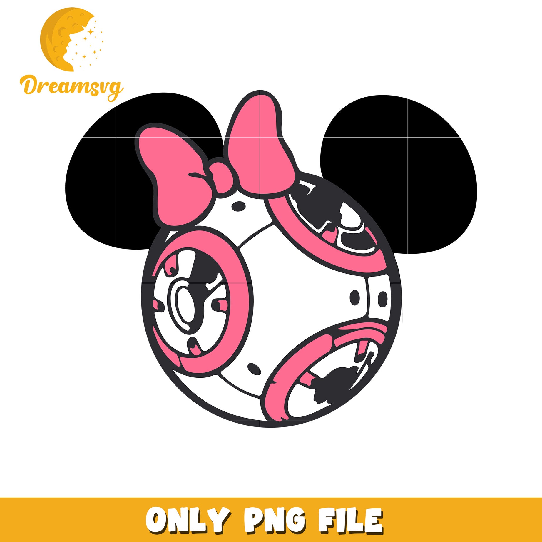 Minnie Mouse BB8 PNG Design