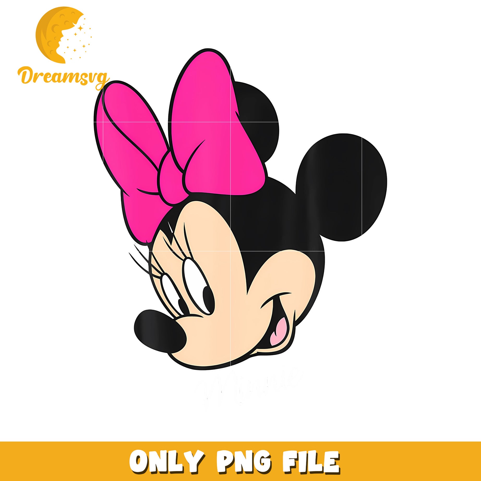 Minnie Mouse Big Face png, halloween season png, halloween era png