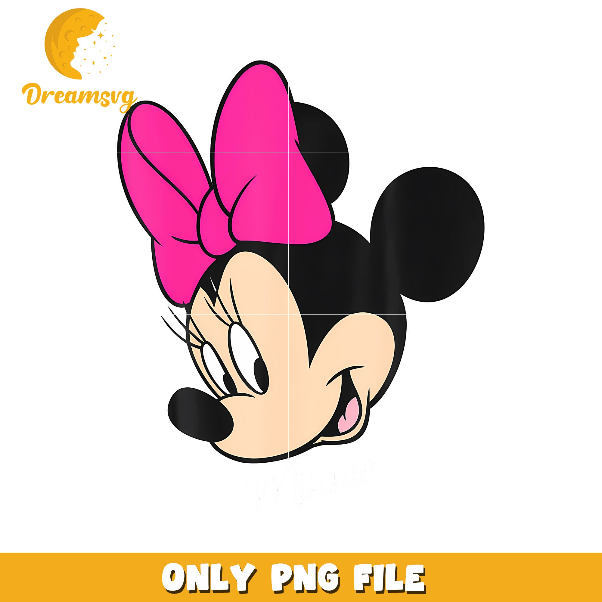 Minnie Mouse Big Face png, halloween season png, halloween era png