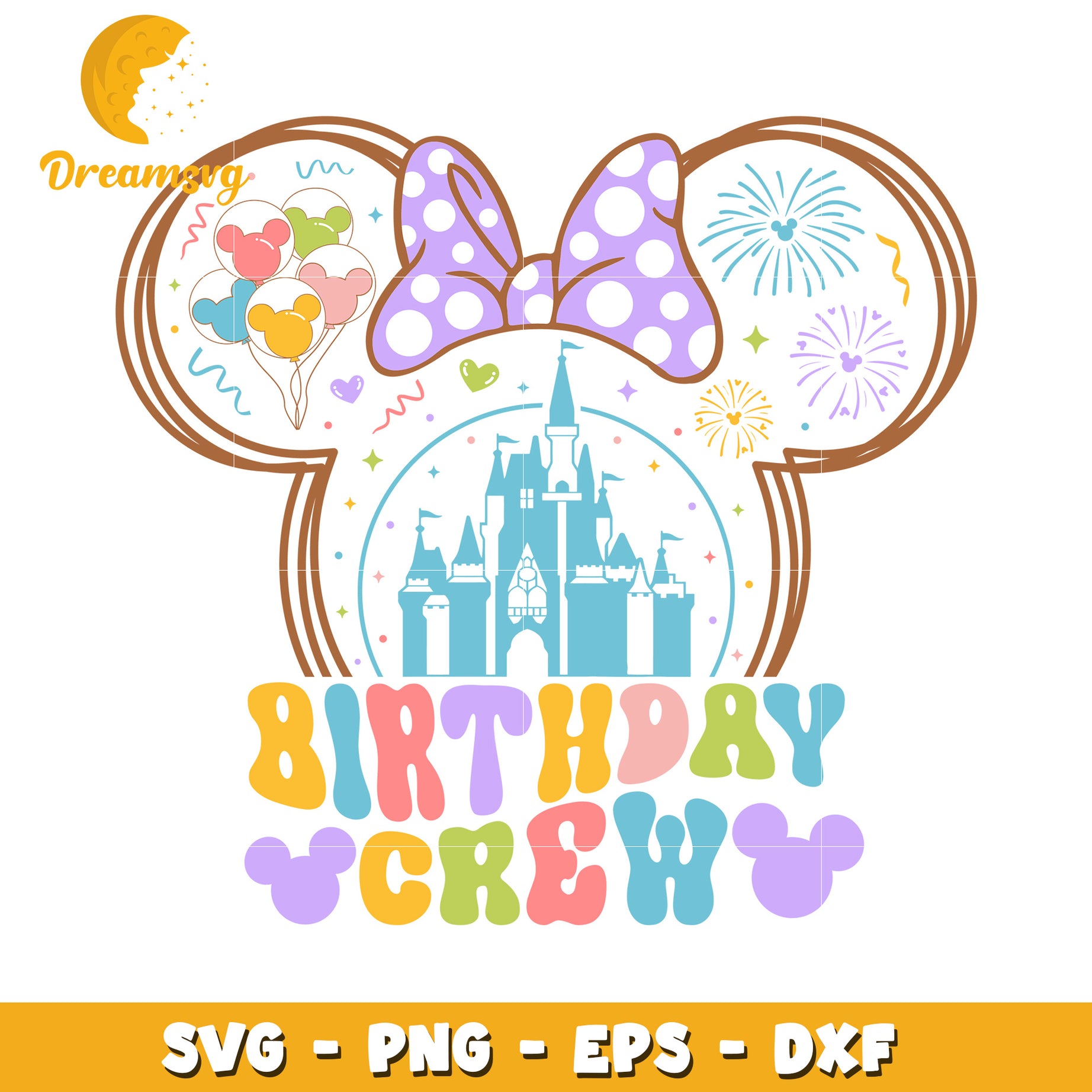 Minnie Mouse Birthday Crew SVG Adventure Design for Celebrations