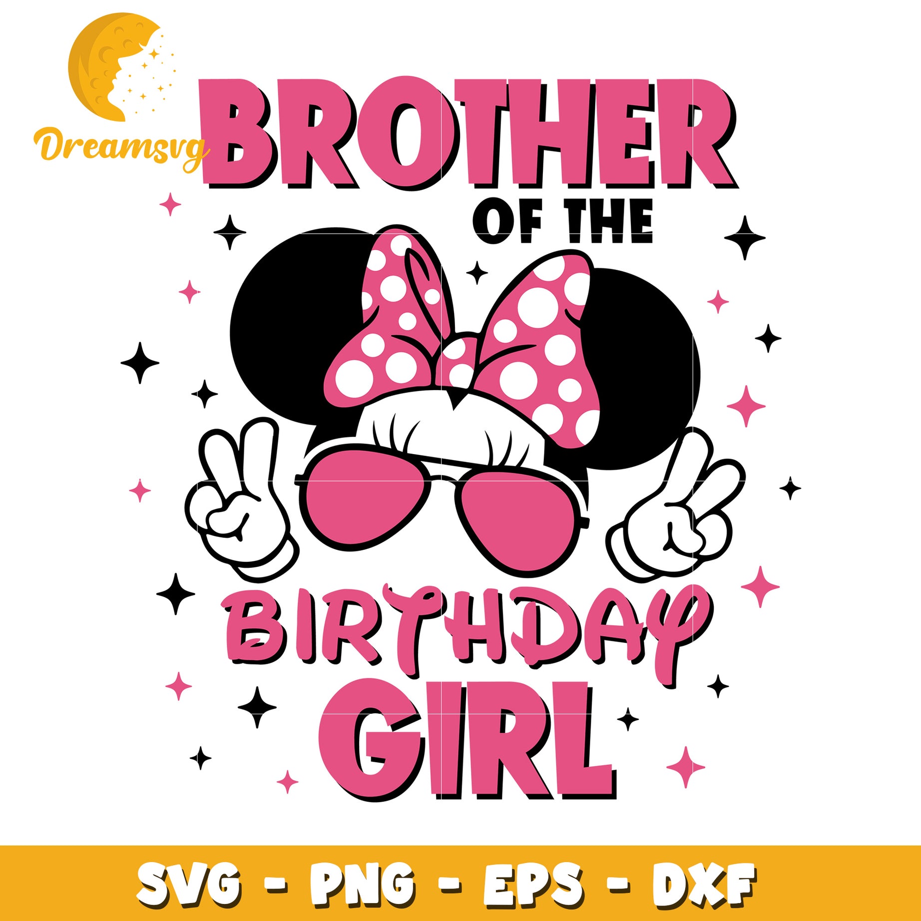 Minnie Mouse Birthday Girl SVG Cut File
