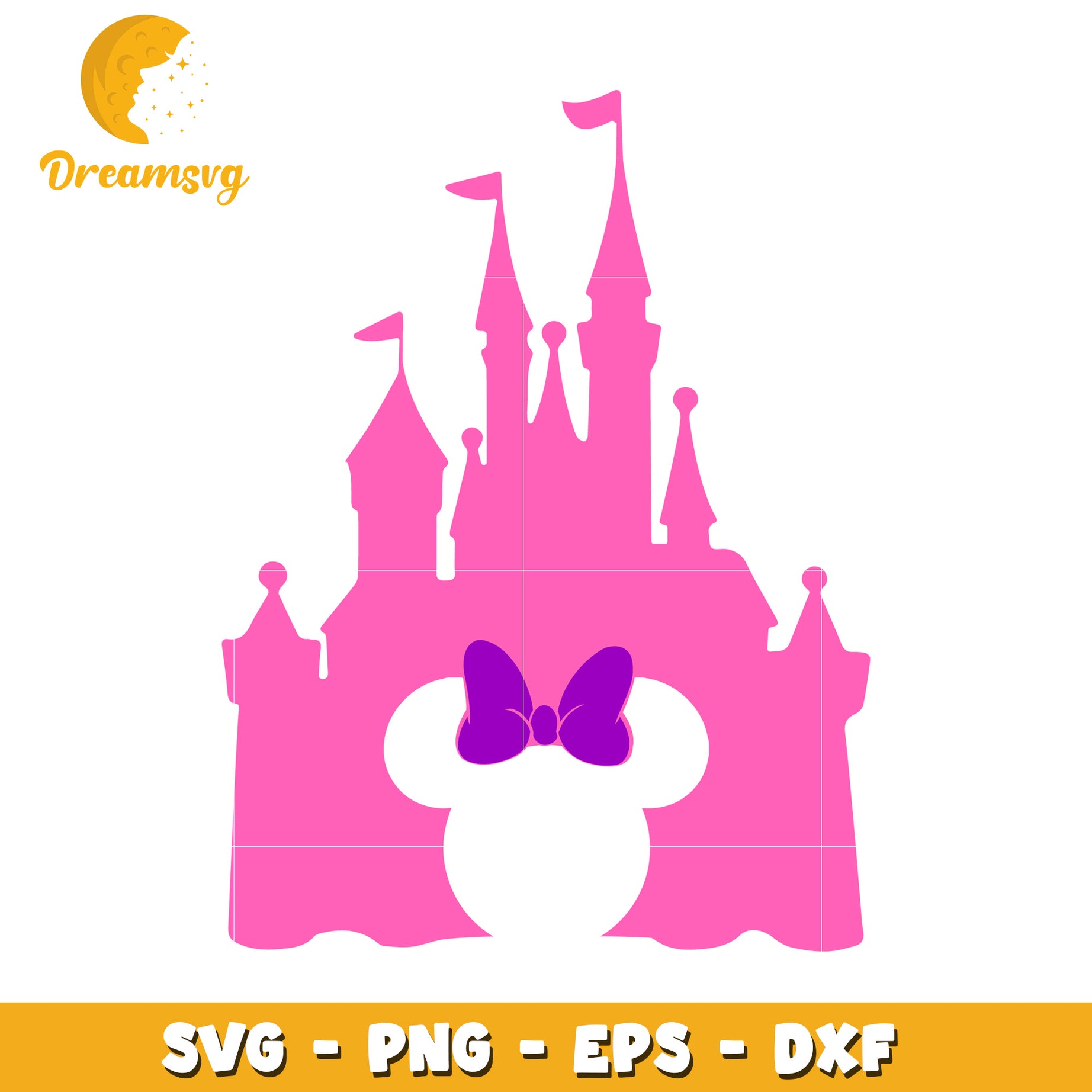 Minnie Mouse Castle SVG Cut File