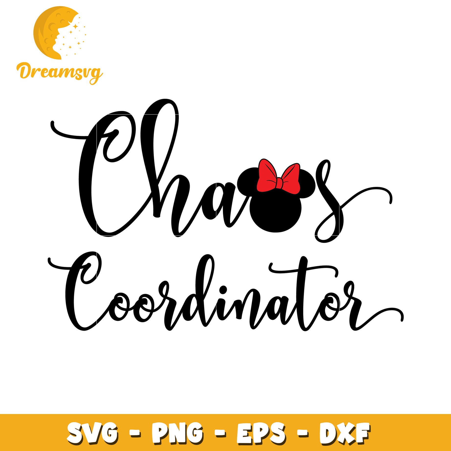 Minnie Mouse Chaos Coordinator SVG