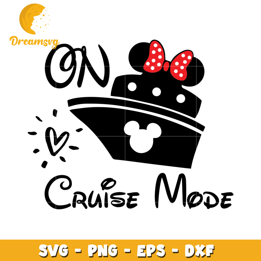Minnie Mouse Cruise SVG Cut File